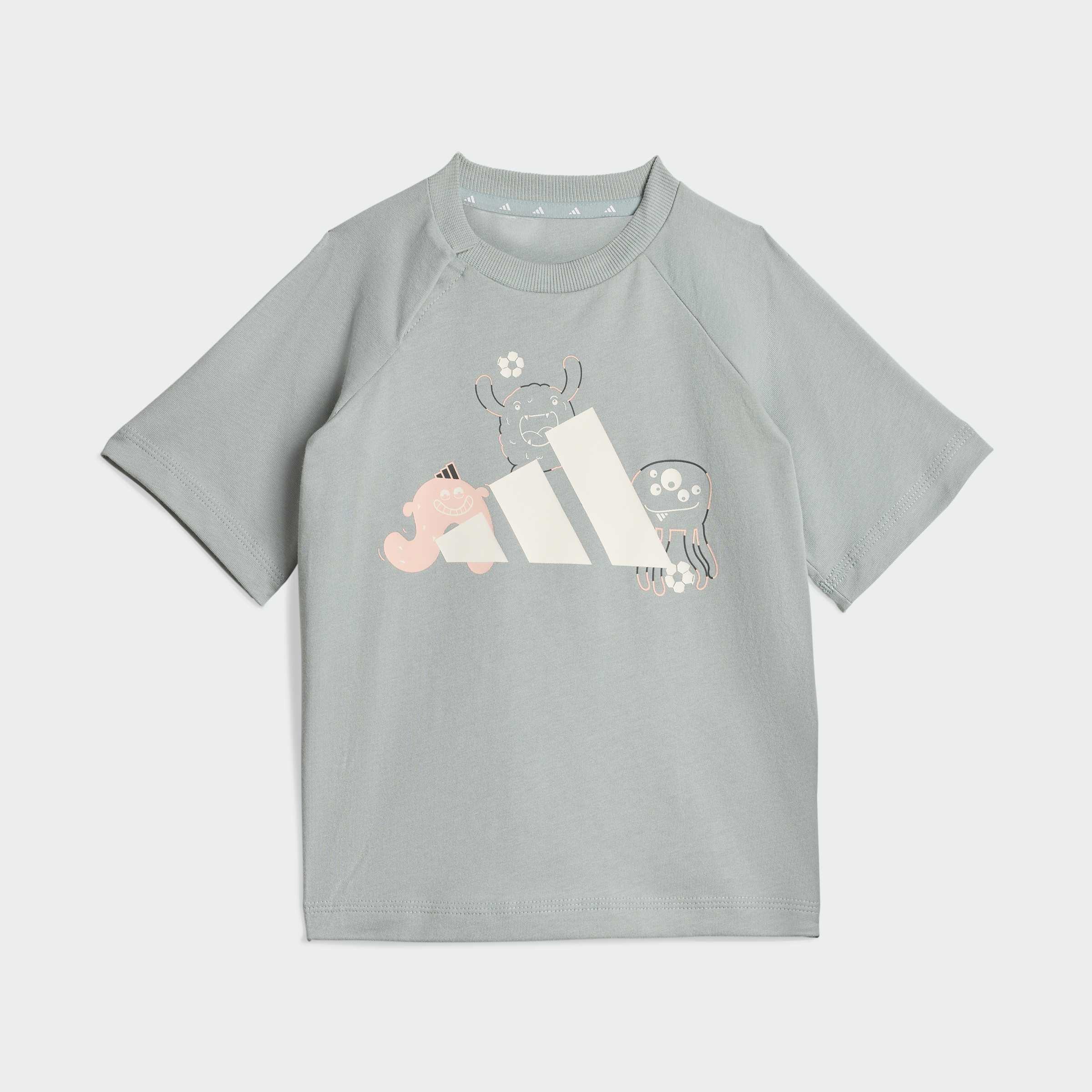 Kids Unisex Tiro_Nster T-Shirt Set, Green, A701_ONE, large image number 6