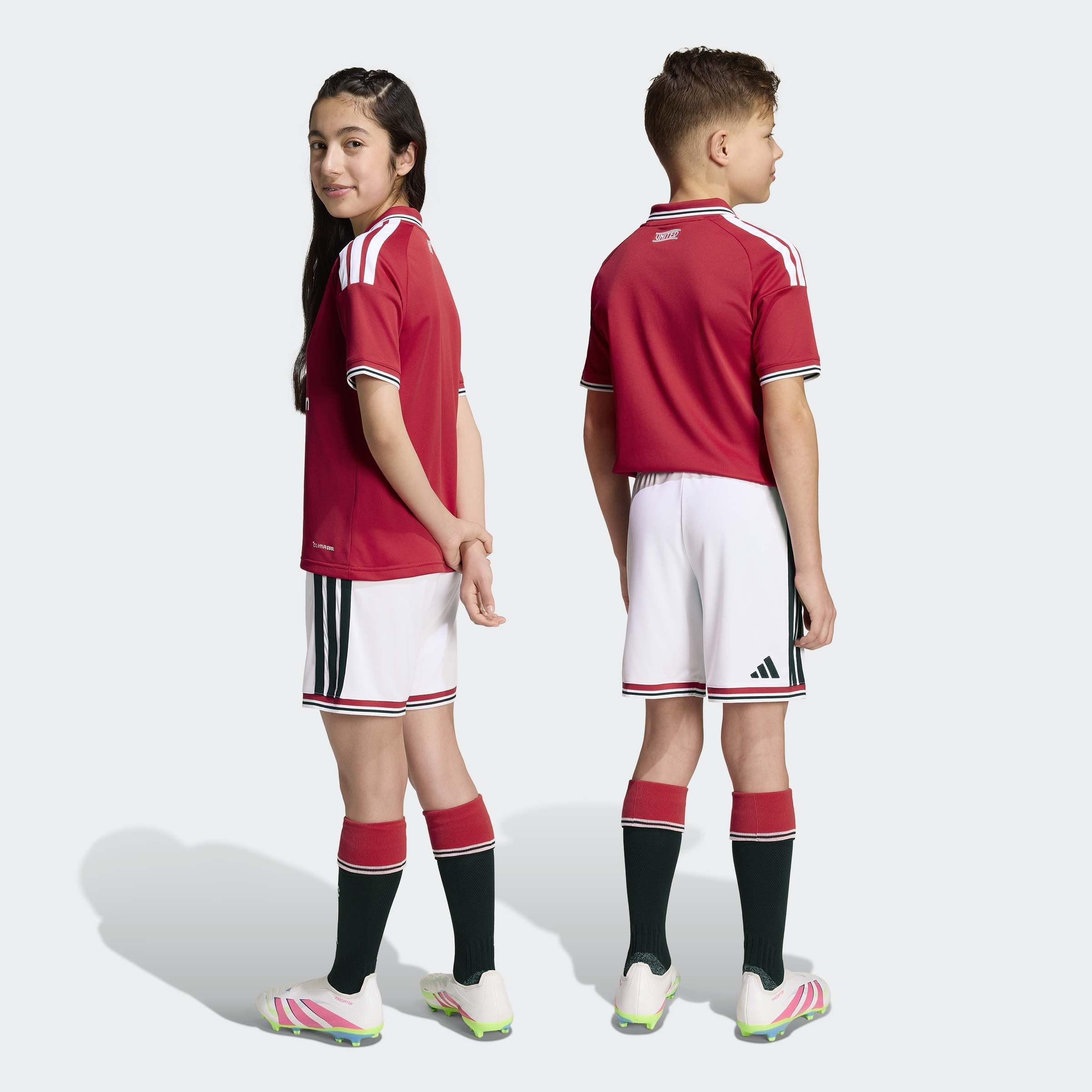 Kids Unisex Manchester United 26/27 Home Short, White