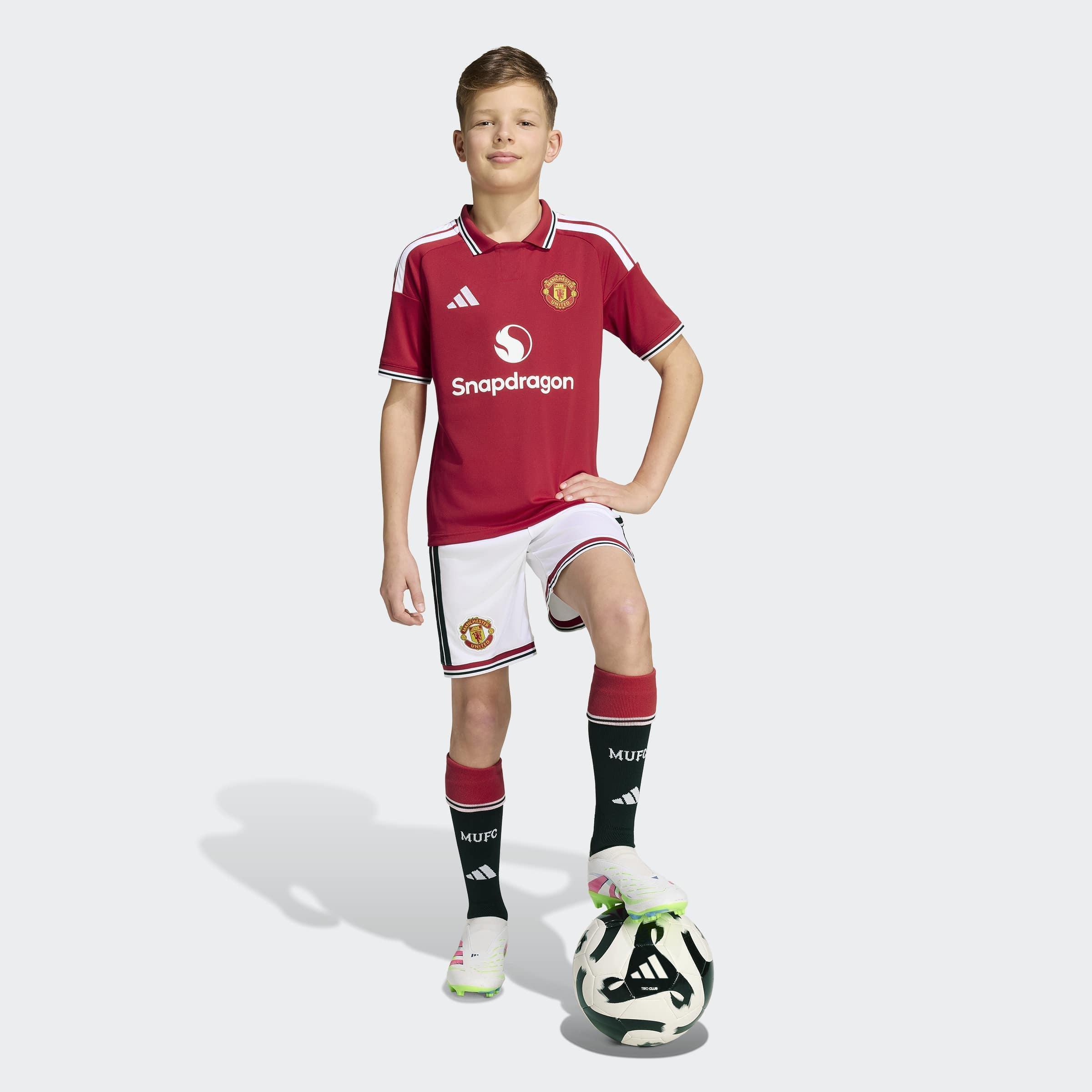 Kids Unisex Manchester United 26/27 Home Short, White, A701_ONE, large image number 6