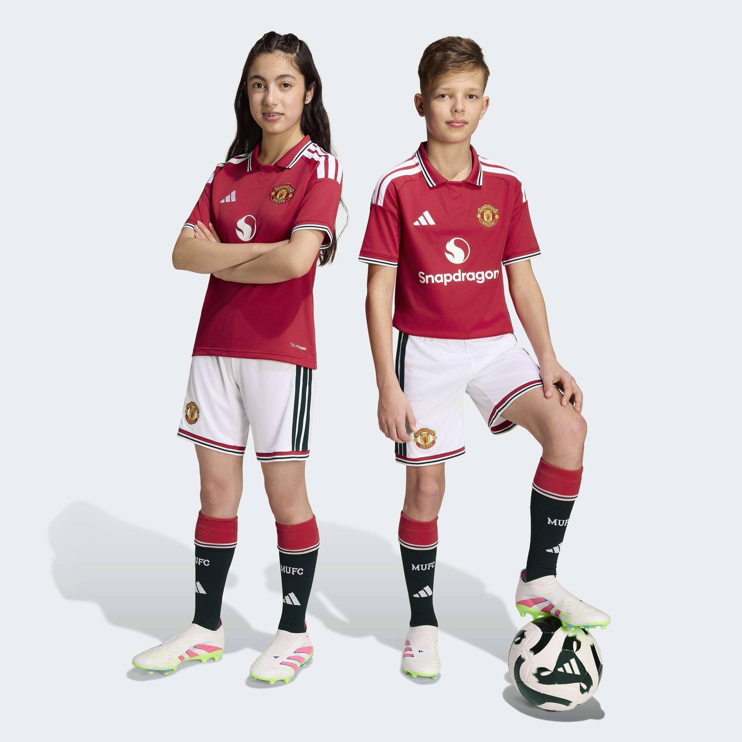 Kids Unisex Manchester United 26/27 Home Short, White, A701_ONE, large image number 7