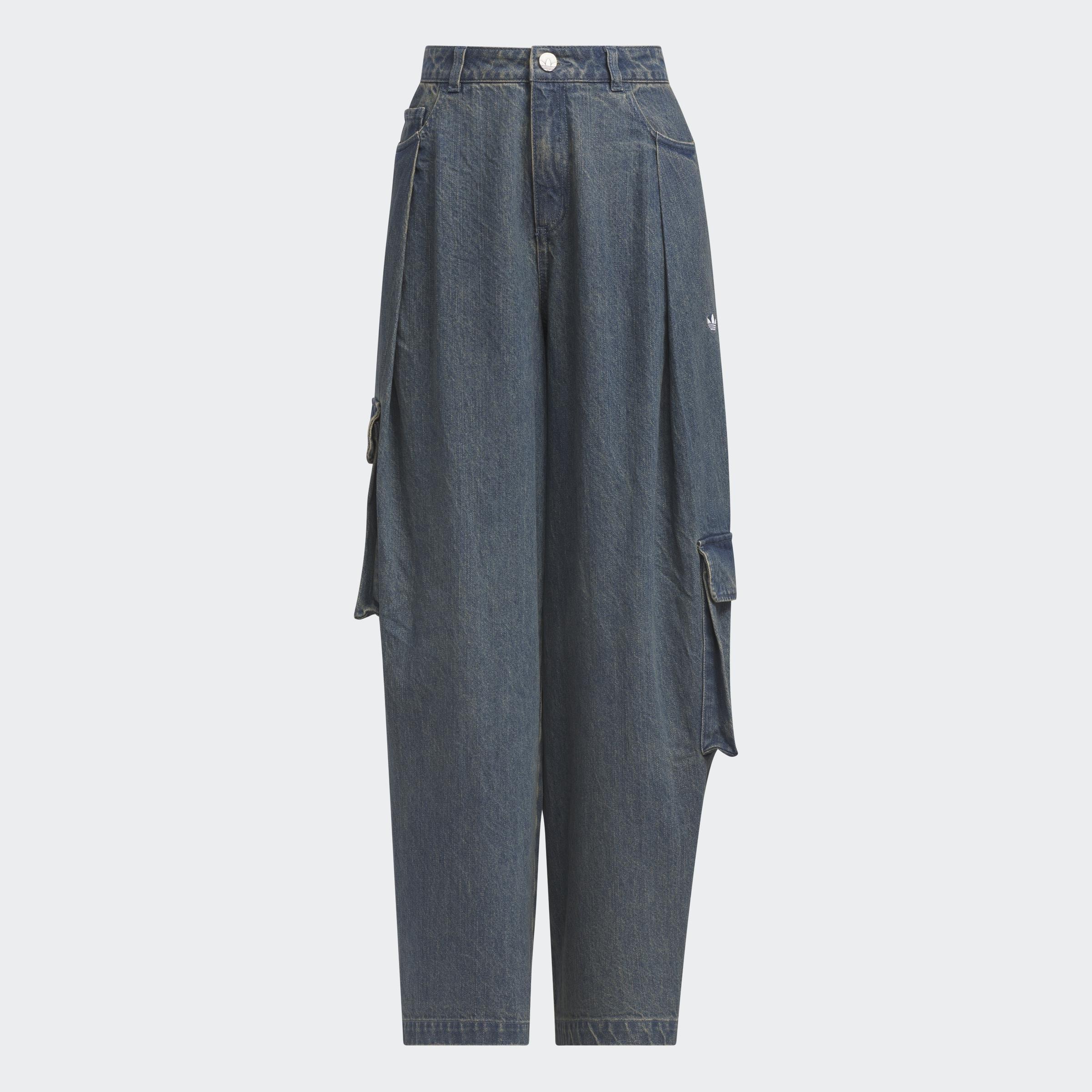 Soft Denim Cargo Joggers, Navy