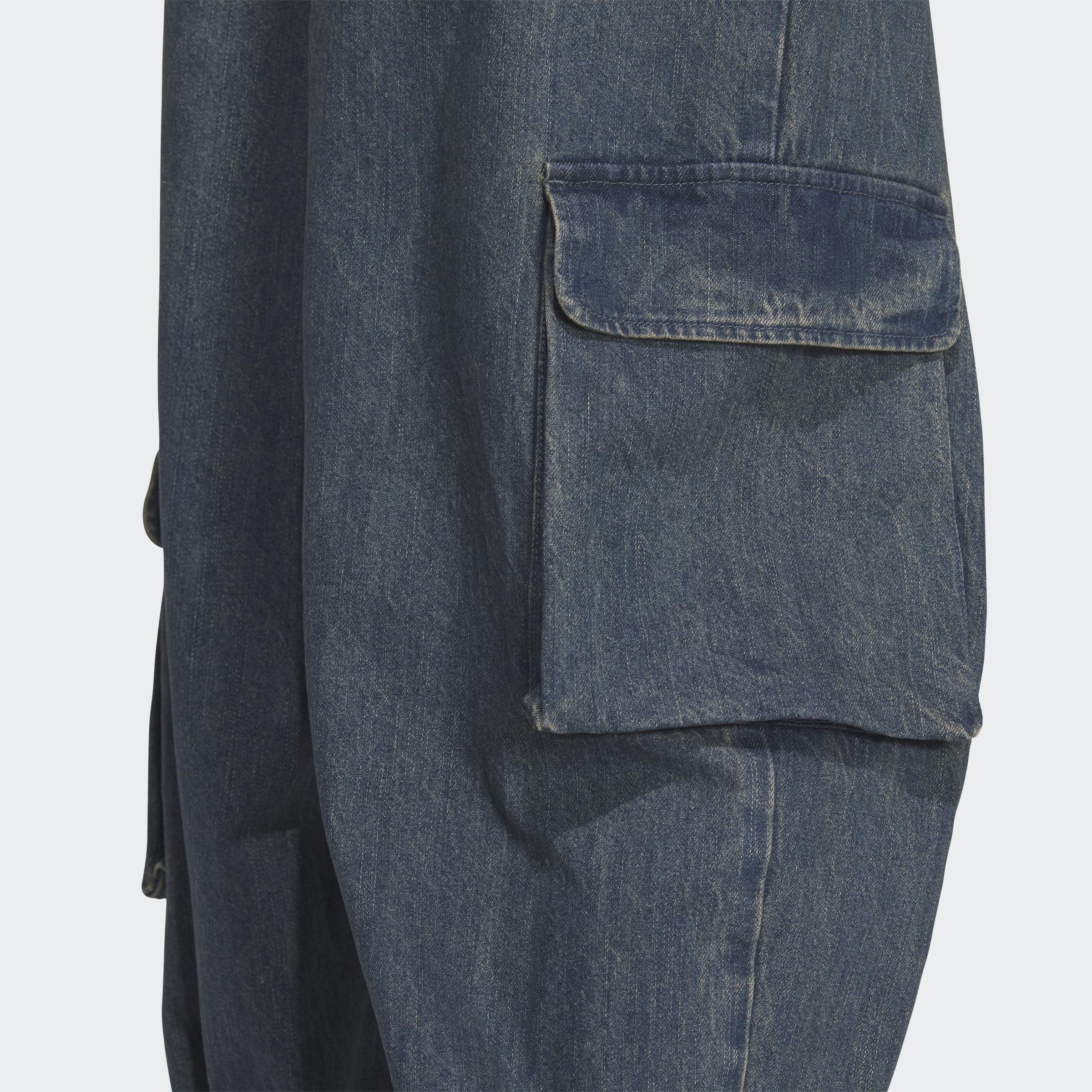 Soft Denim Cargo Joggers, Navy, A701_ONE, large image number 2