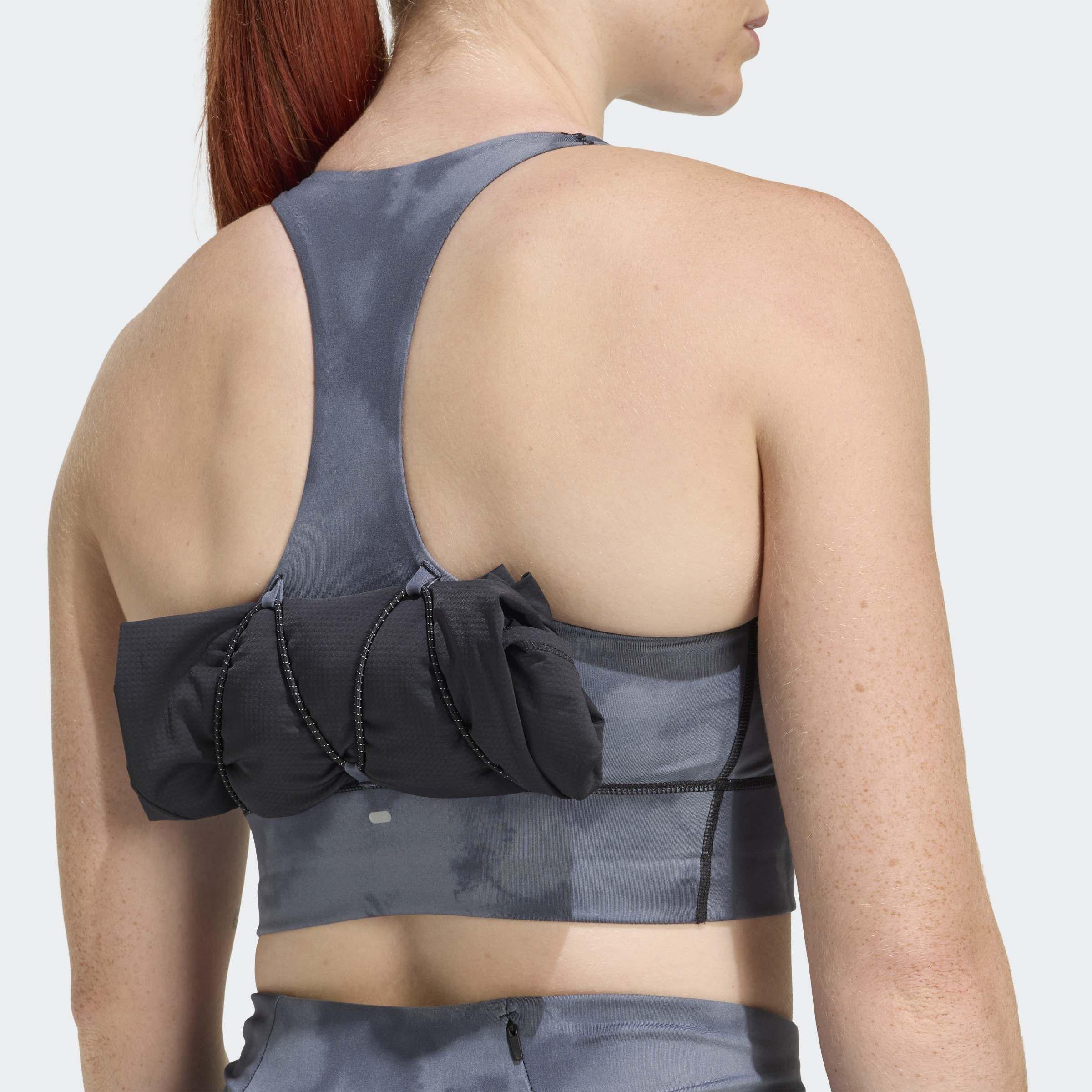 Adi365 Running Pocket Graphic Medium Support Bra, Black, A701_ONE, large image number 4