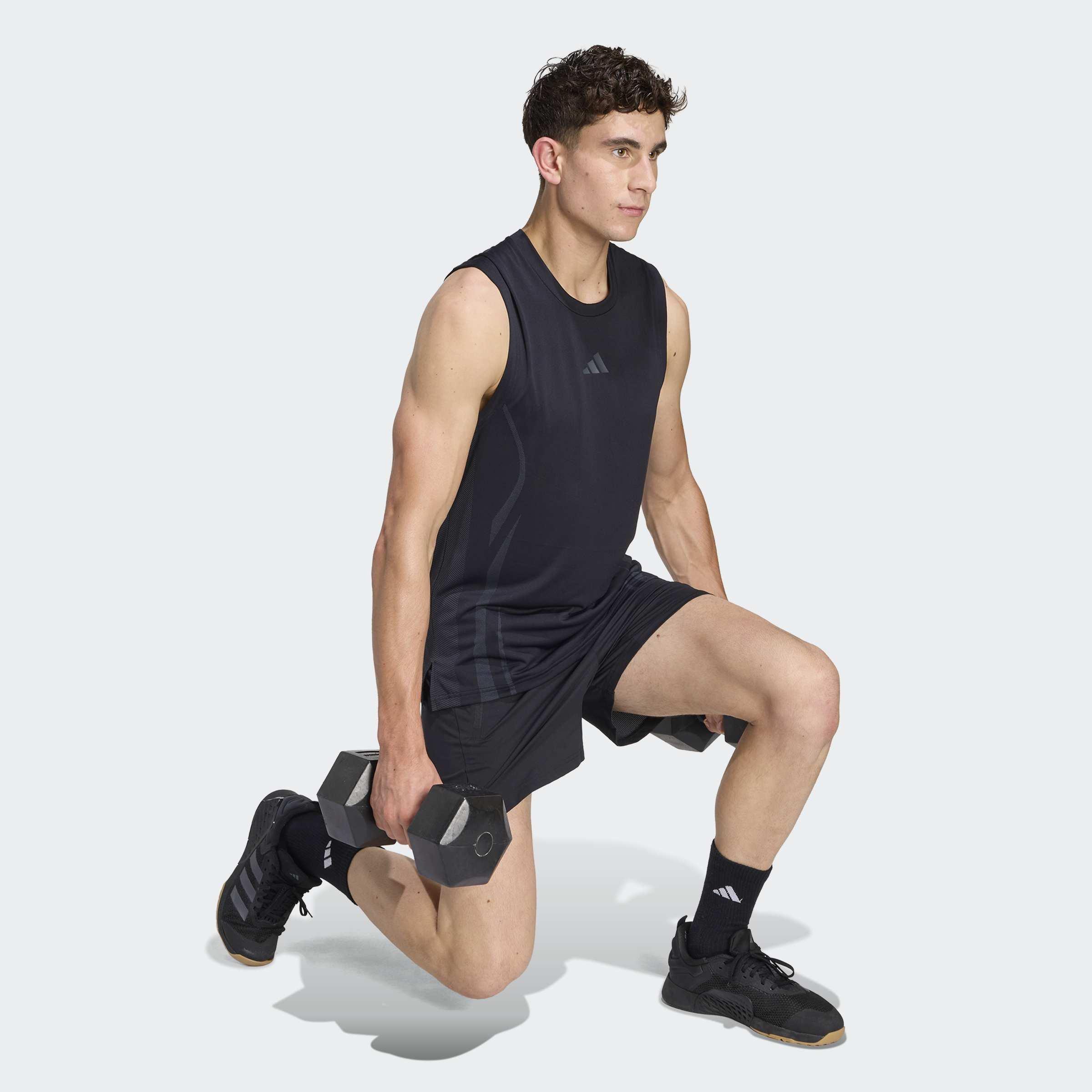 Tech Intensity Workout Shorts, Black, A701_ONE, large image number 5