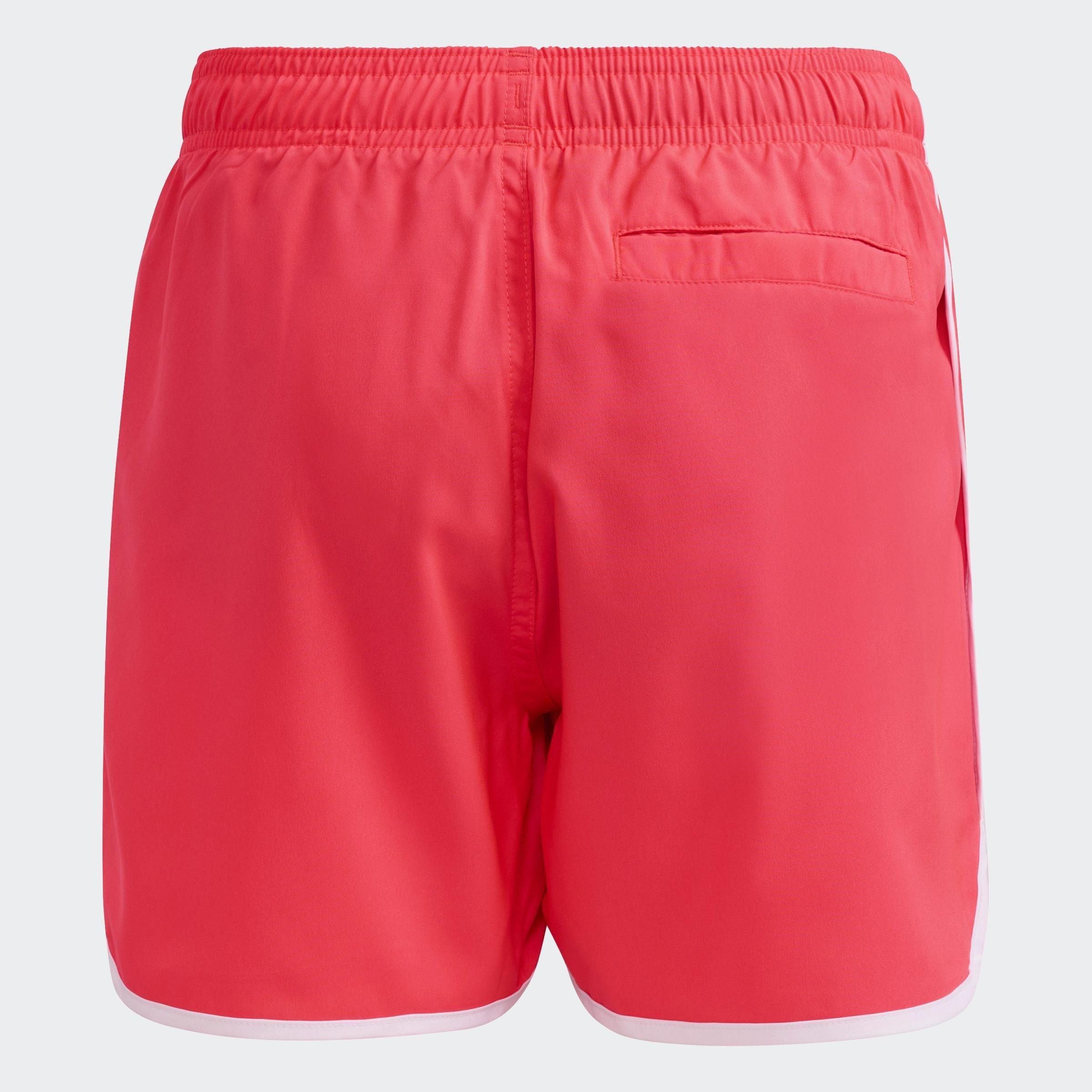 Kids Water Reactive Graphic Swim Shorts, Red