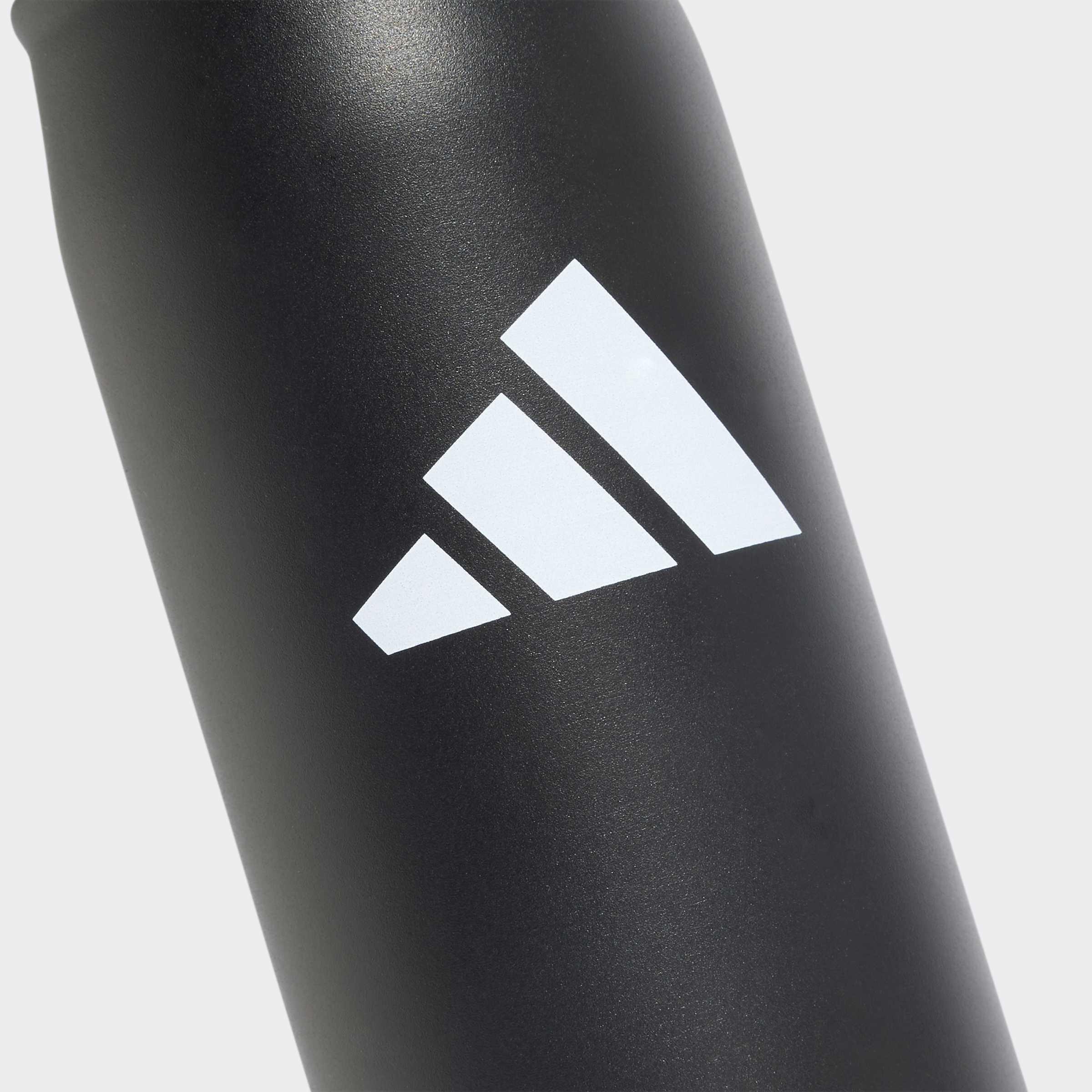 Unisex Metal Water Bottle Straw 0.6 Liter, Black, A701_ONE, large image number 1