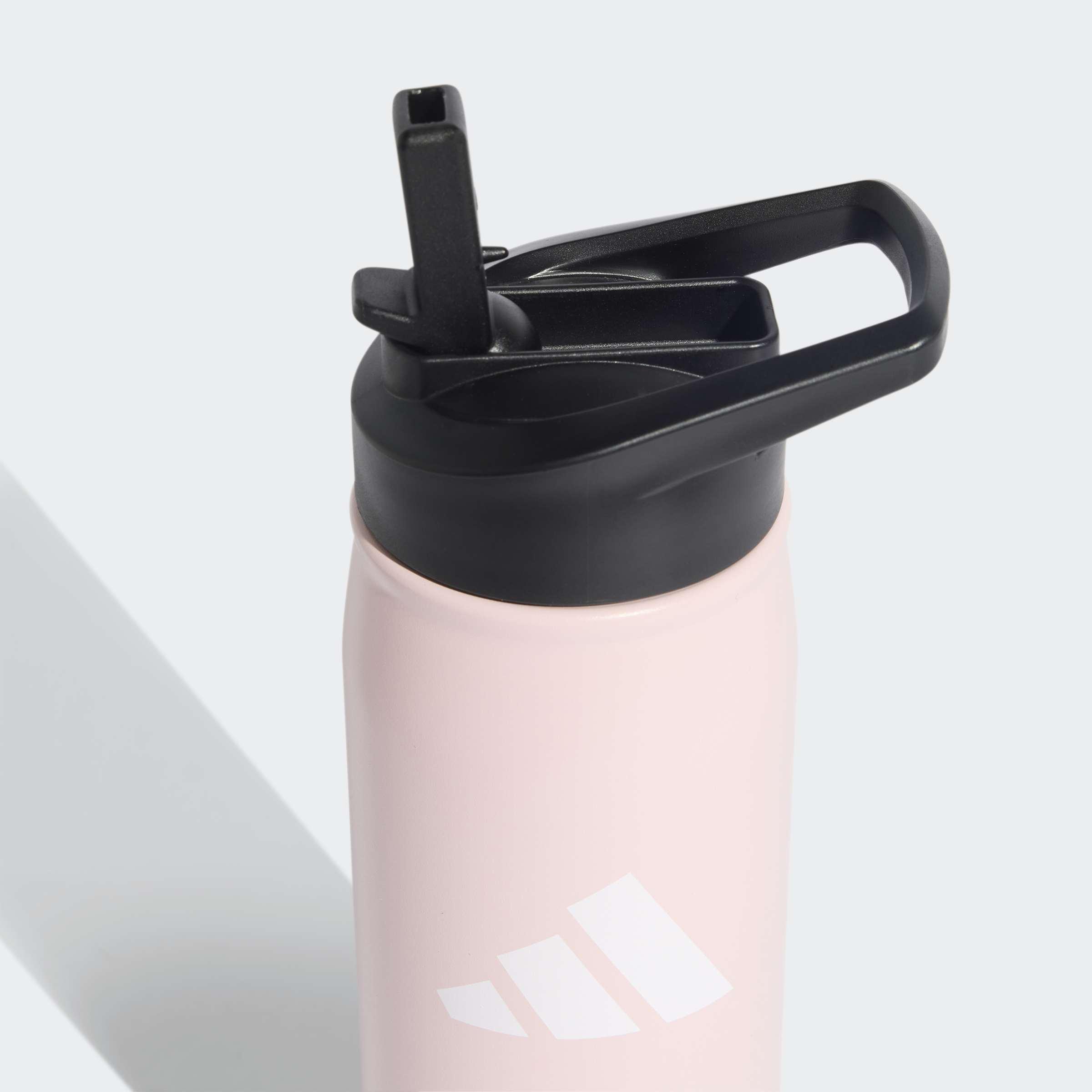 Unisex Metal Water Bottle Straw 0.6 Liter, Pink, A701_ONE, large image number 2