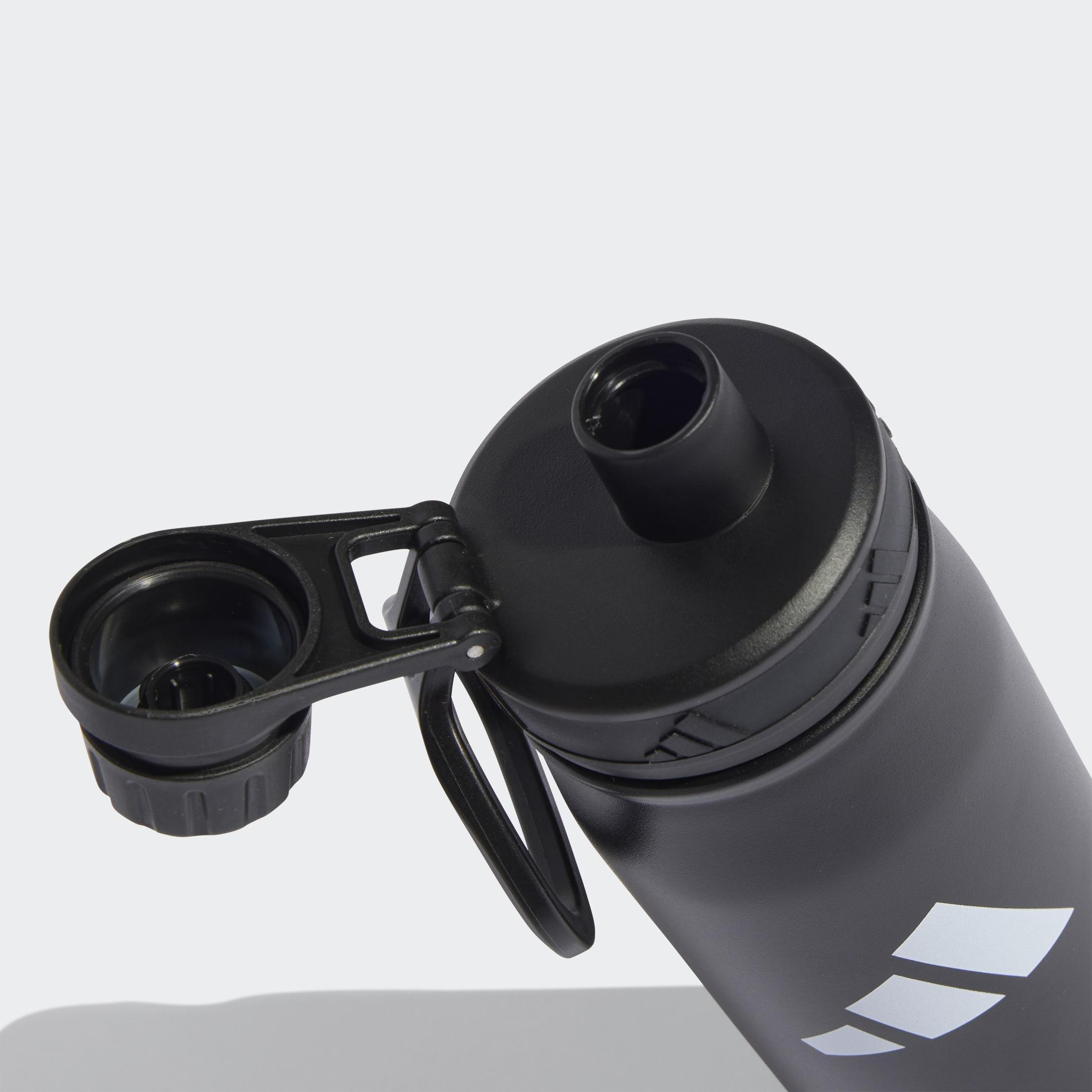 Unisex Metal Water Bottle Screw Top 0.6 L, Black, A701_ONE, large image number 2