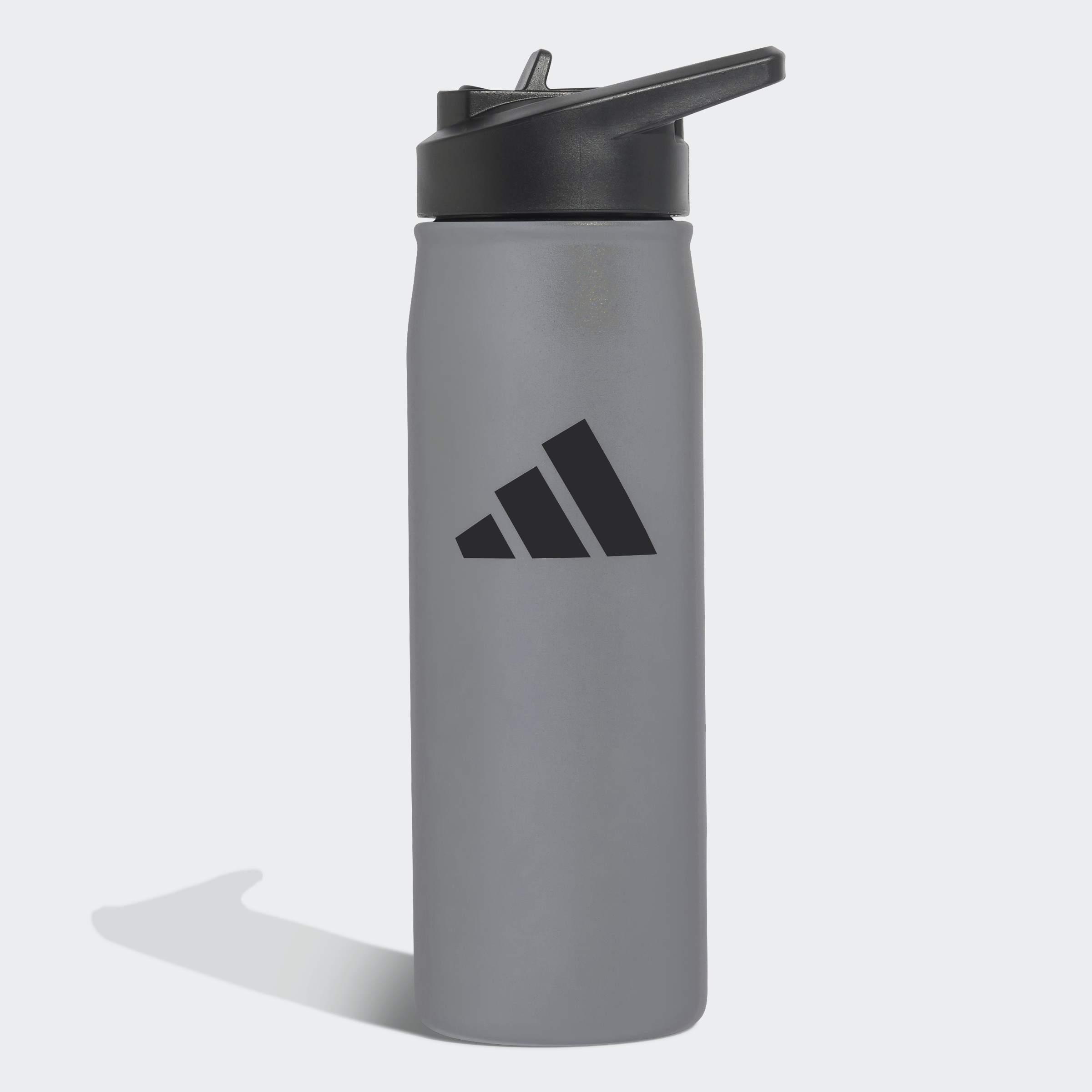 Unisex Metal Water Bottle Screw Top 0.6 L, Grey, A701_ONE, large image number 0