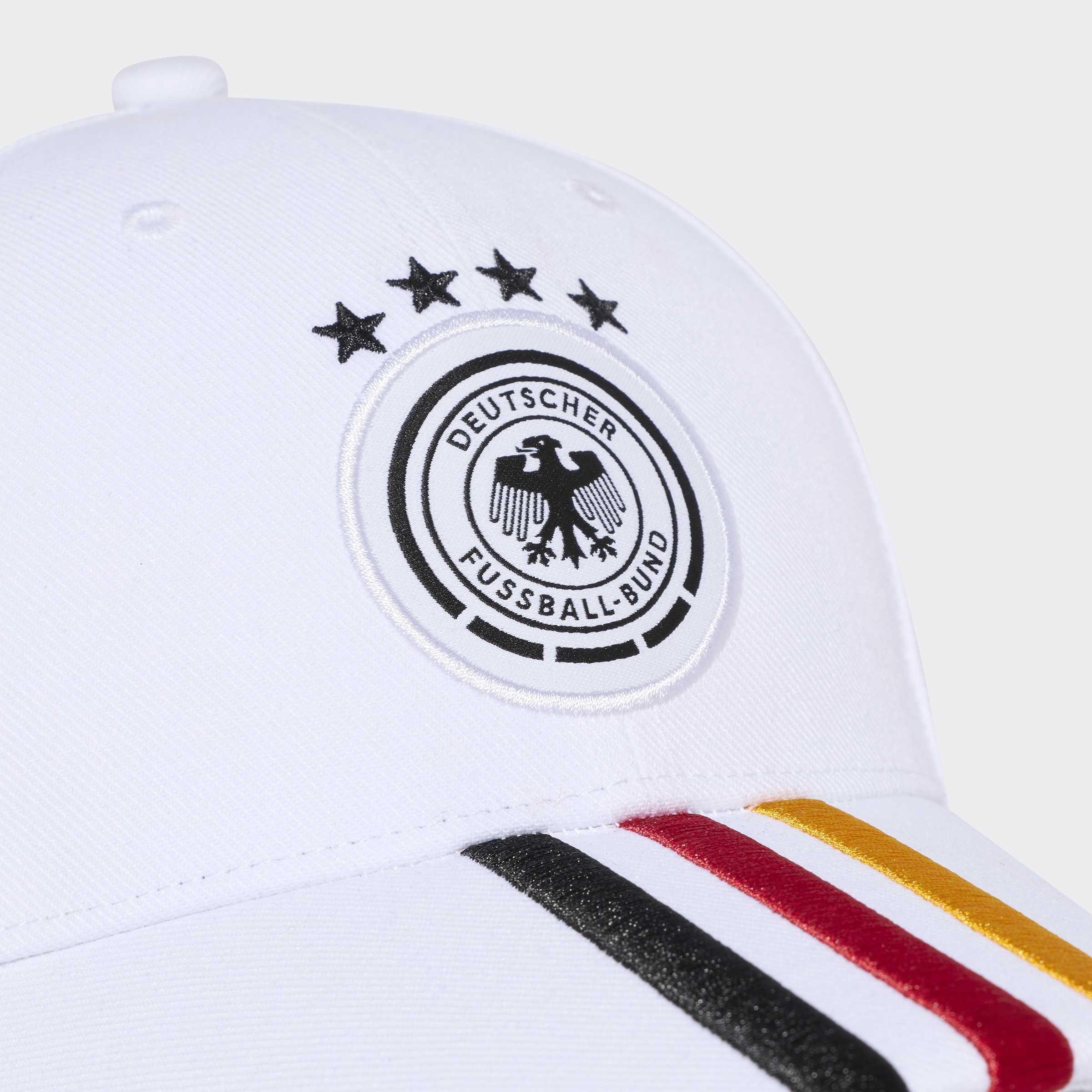 Unisex Germany Football Cap, White, A701_ONE, large image number 2