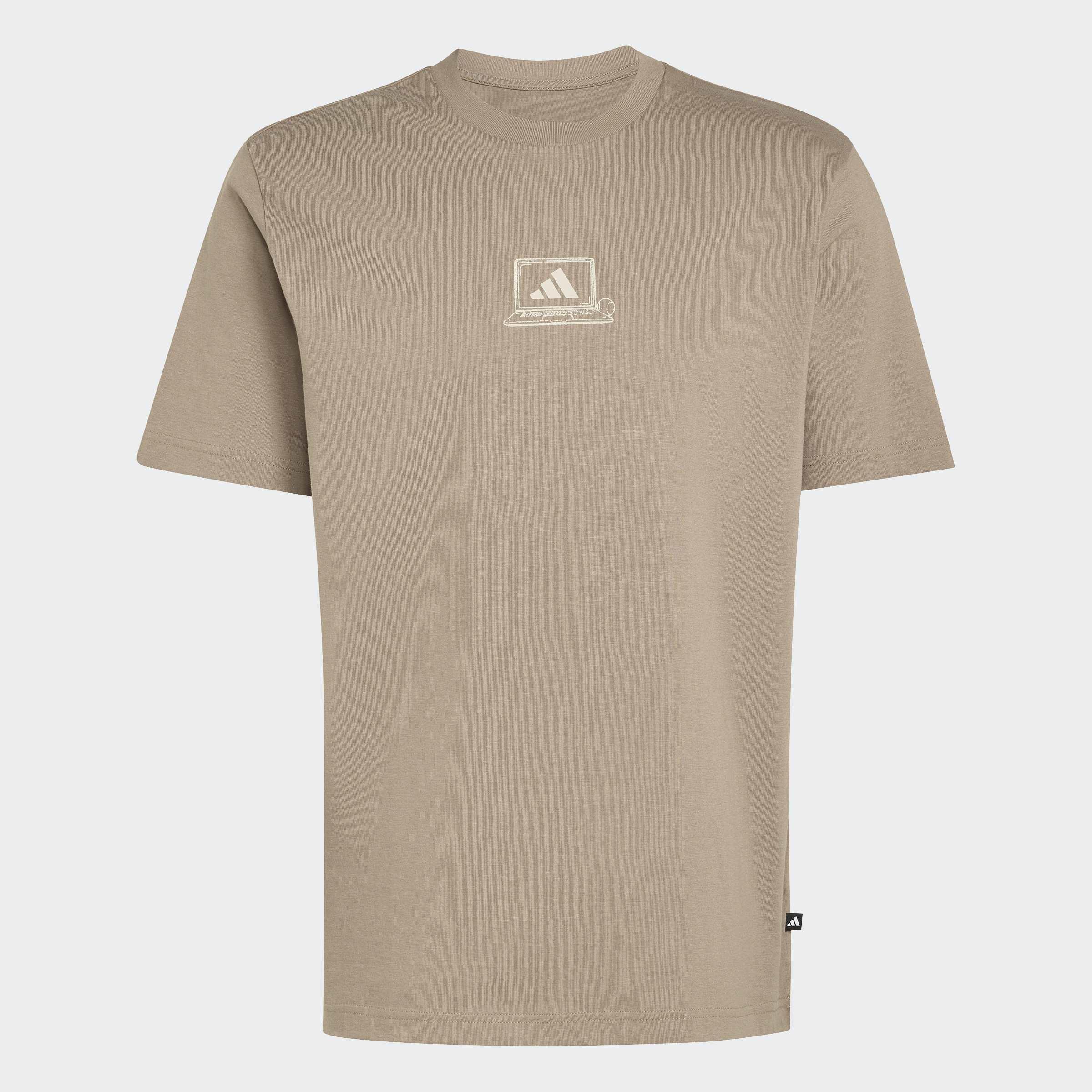 Clocked In Office Graphic T-Shirt, Beige, A701_ONE, large image number 0