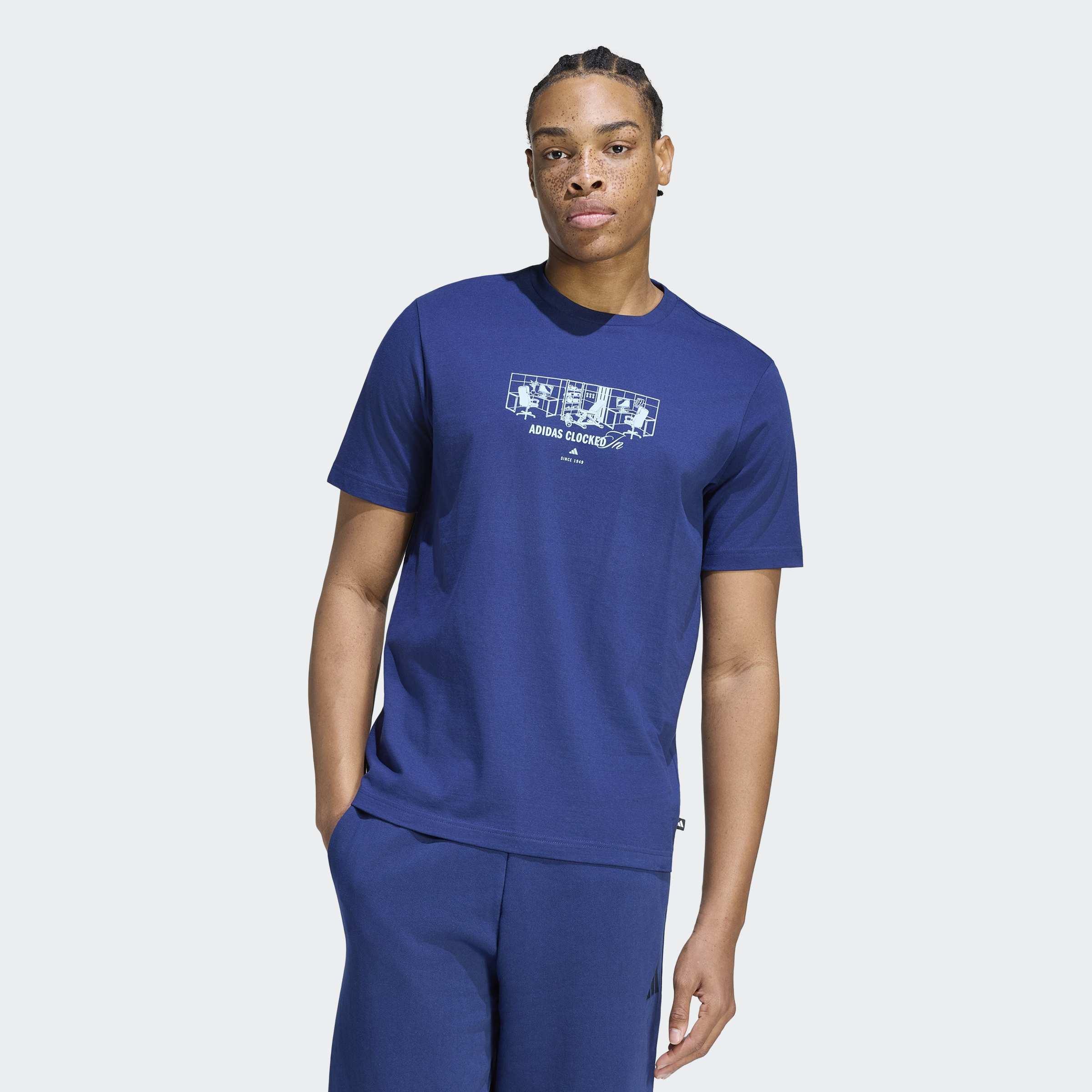 Clocked In Graphic T-Shirt, Blue, A701_ONE, large image number 5