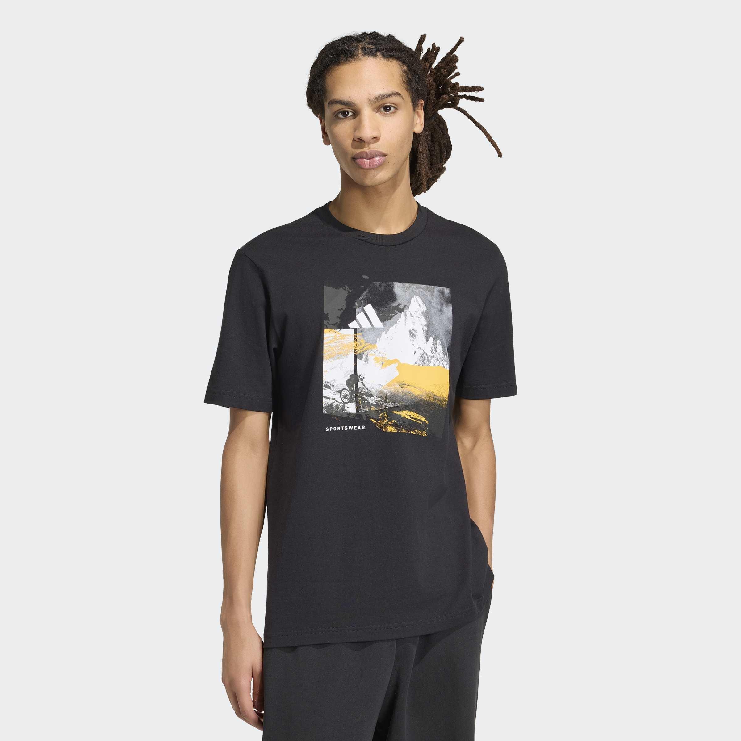 Memories Of Sport Outdoor Graphic T-Shirt, Black, A701_ONE, large image number 4