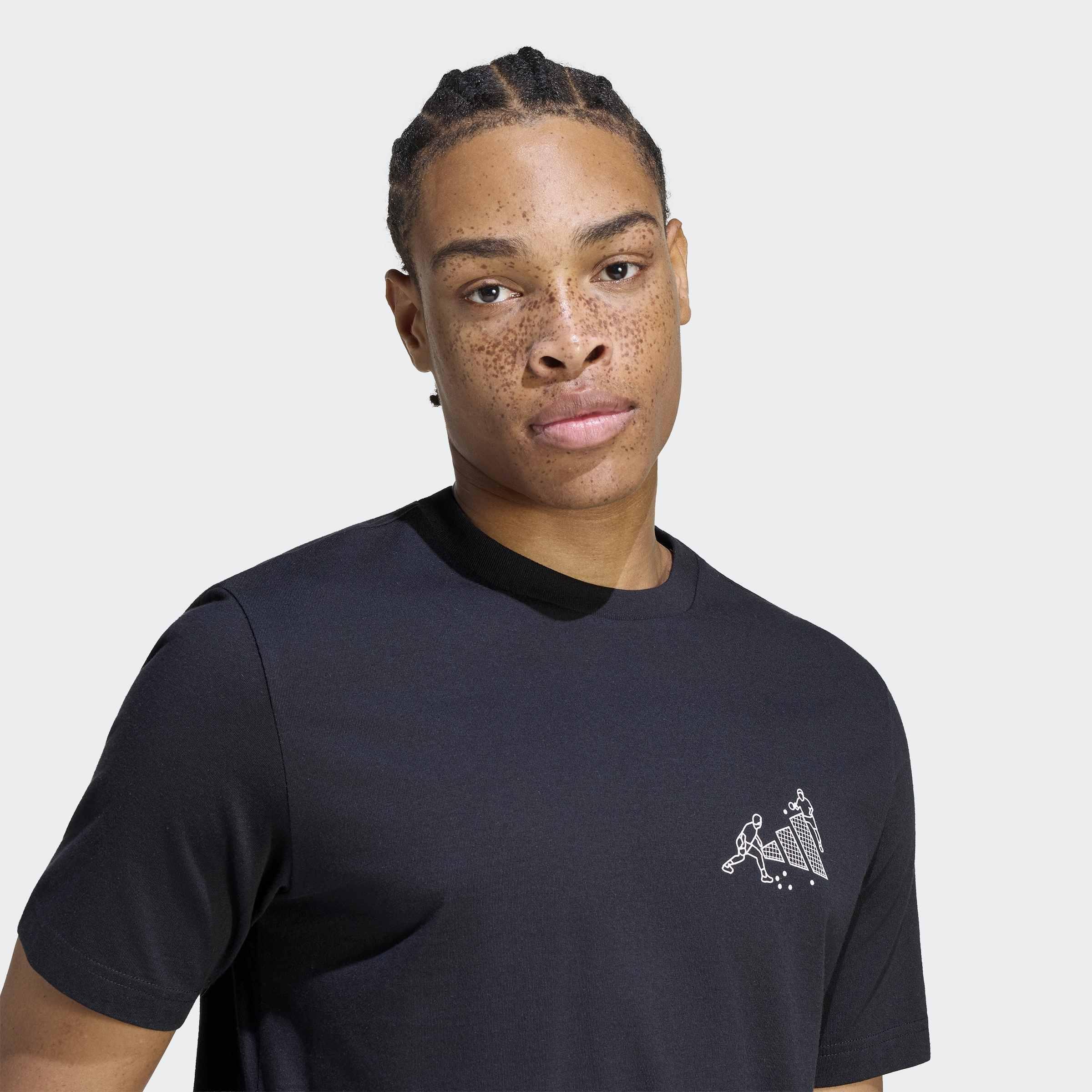 Novelty Pong Graphic T-Shirt, Black, A701_ONE, large image number 2