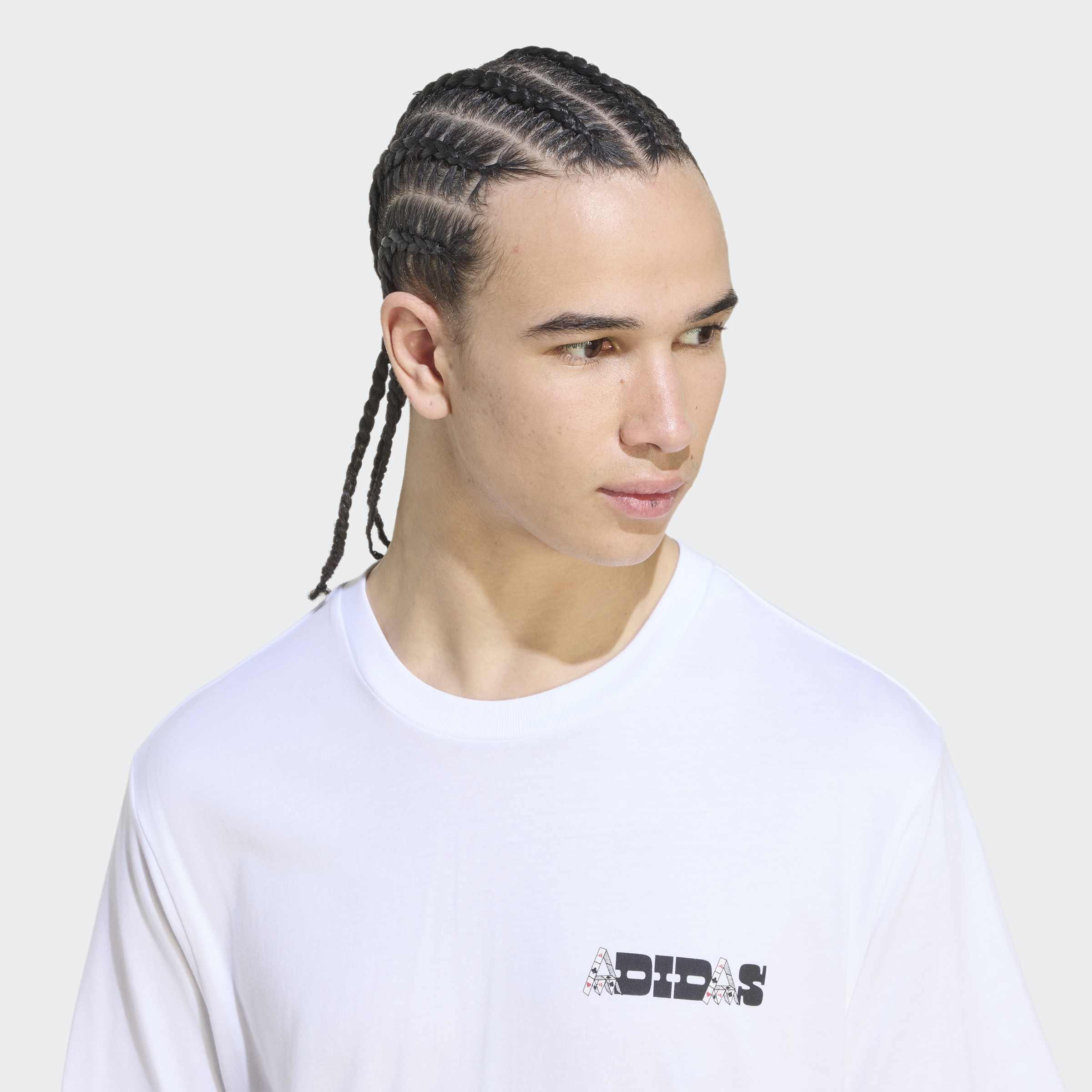 Novelty Cards Graphic T-Shirt, White, A701_ONE, large image number 2