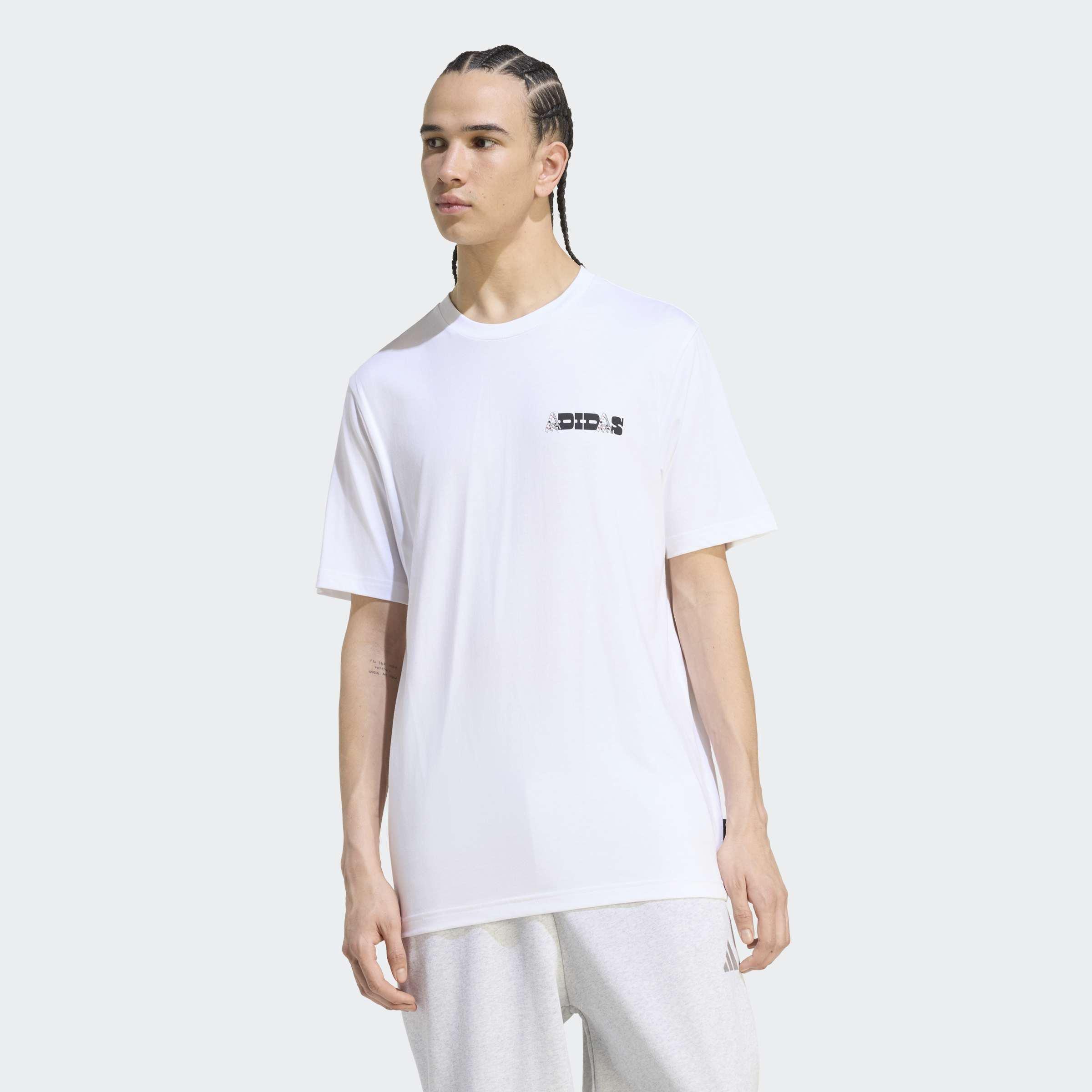 Novelty Cards Graphic T-Shirt, White, A701_ONE, large image number 5
