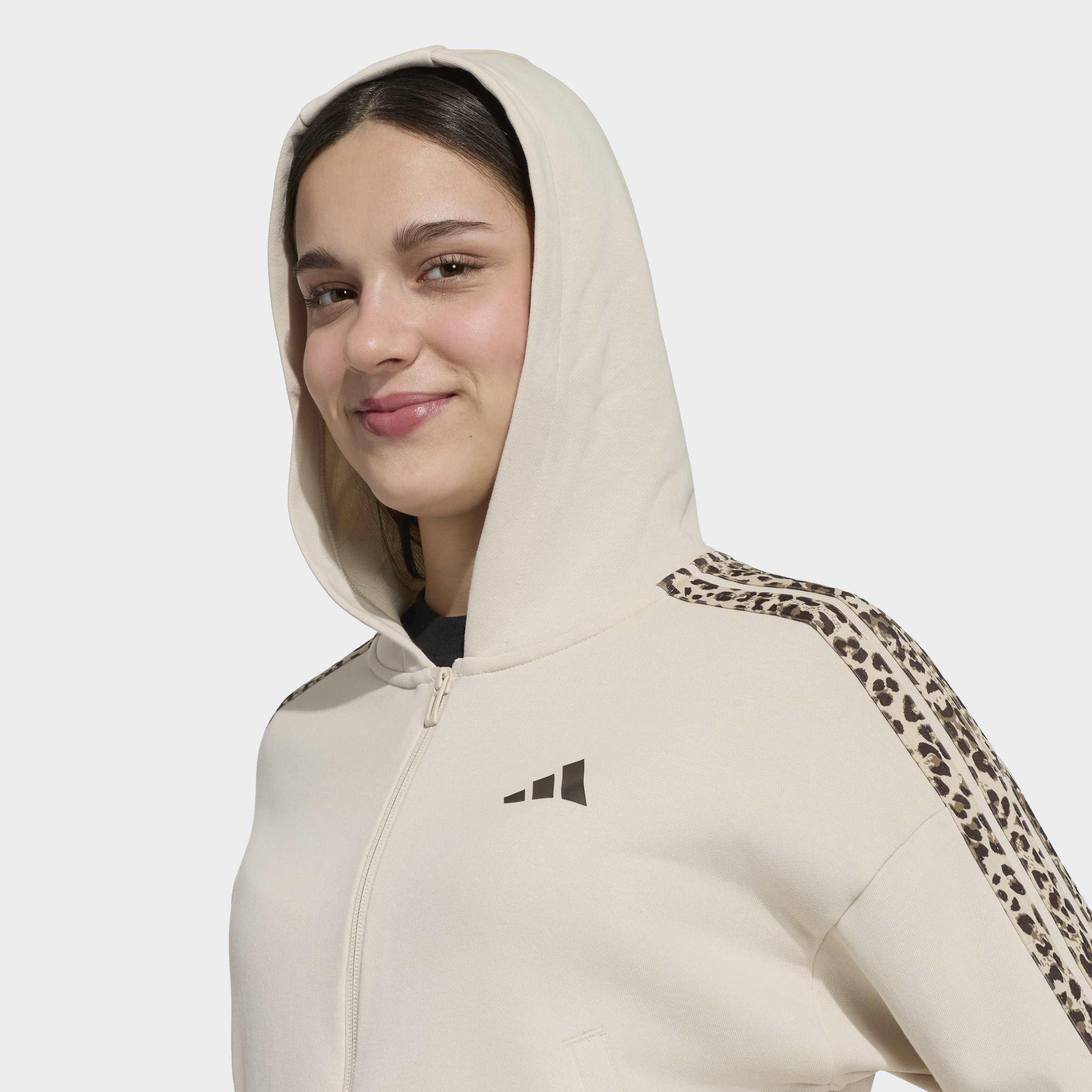 Kids Seasonals Animal Full Zip Hoodie, Beige, A701_ONE, large image number 2