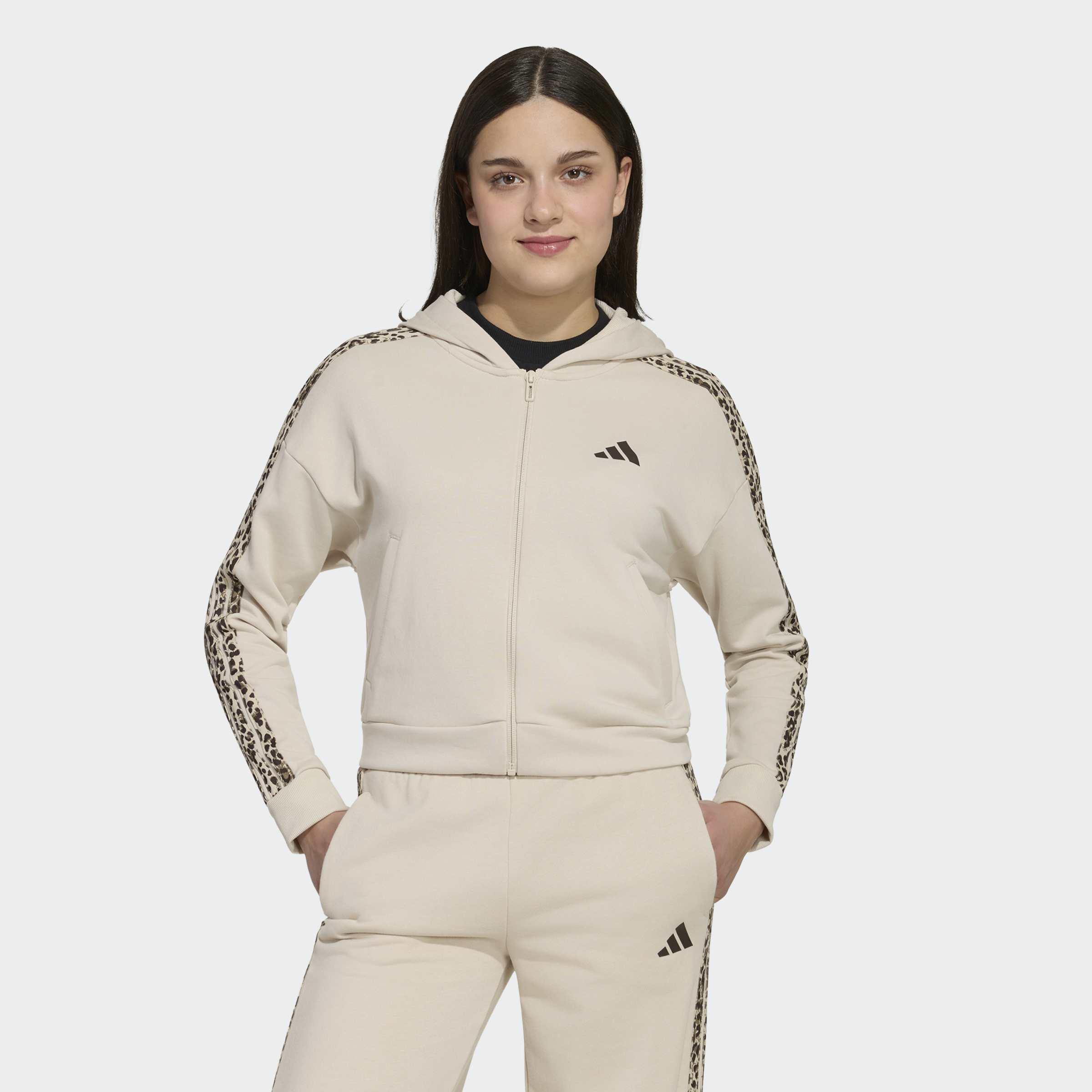 Kids Seasonals Animal Full Zip Hoodie, Beige, A701_ONE, large image number 5