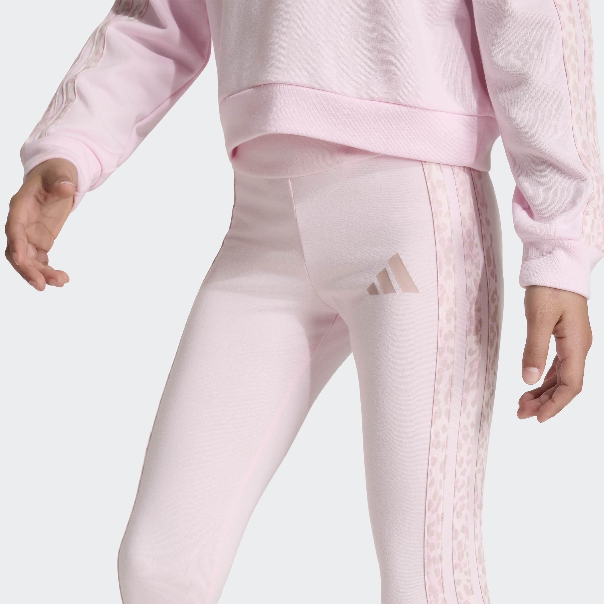 Kids Animal Leggings Set, Pink