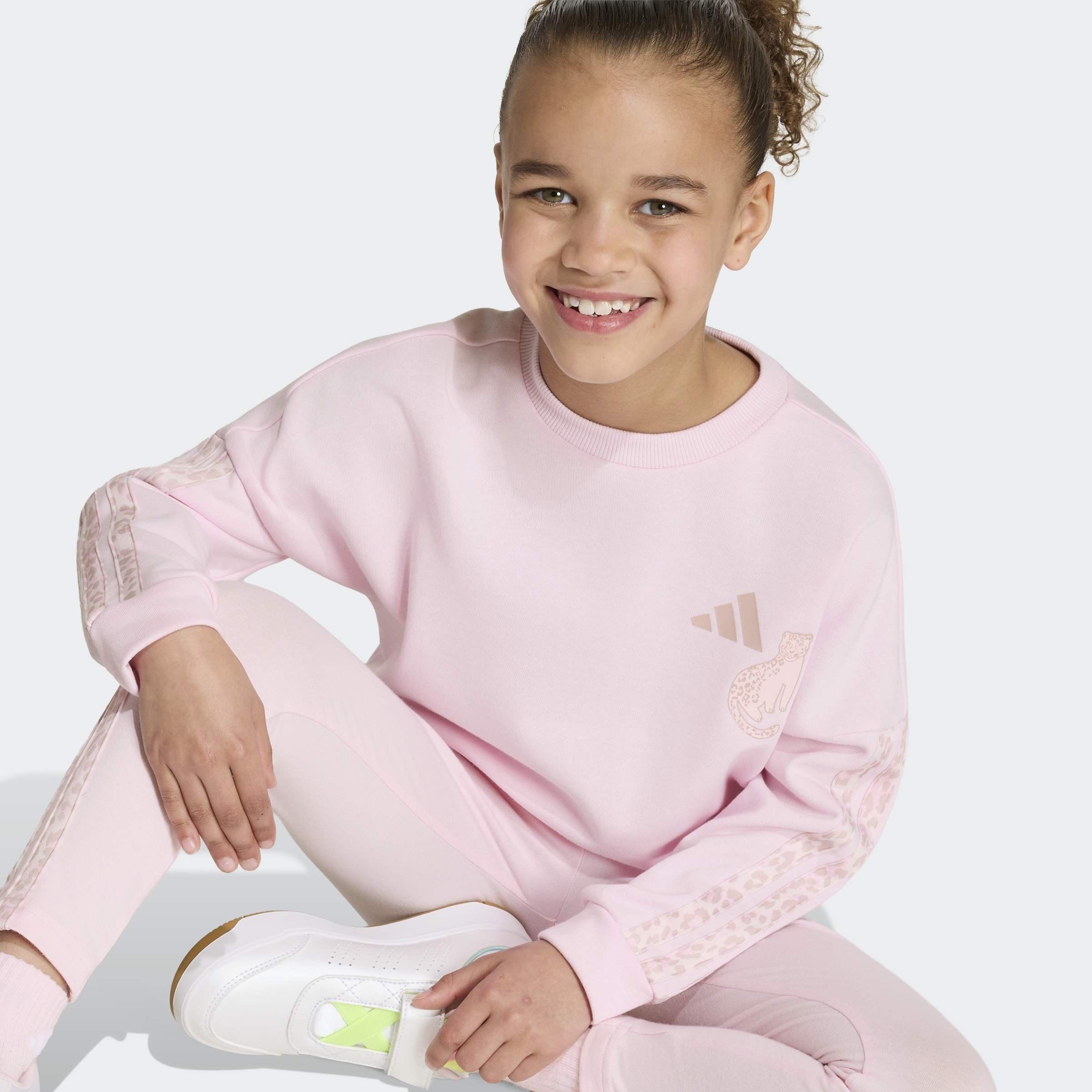 Kids Animal Leggings Set, Pink, A701_ONE, large image number 2