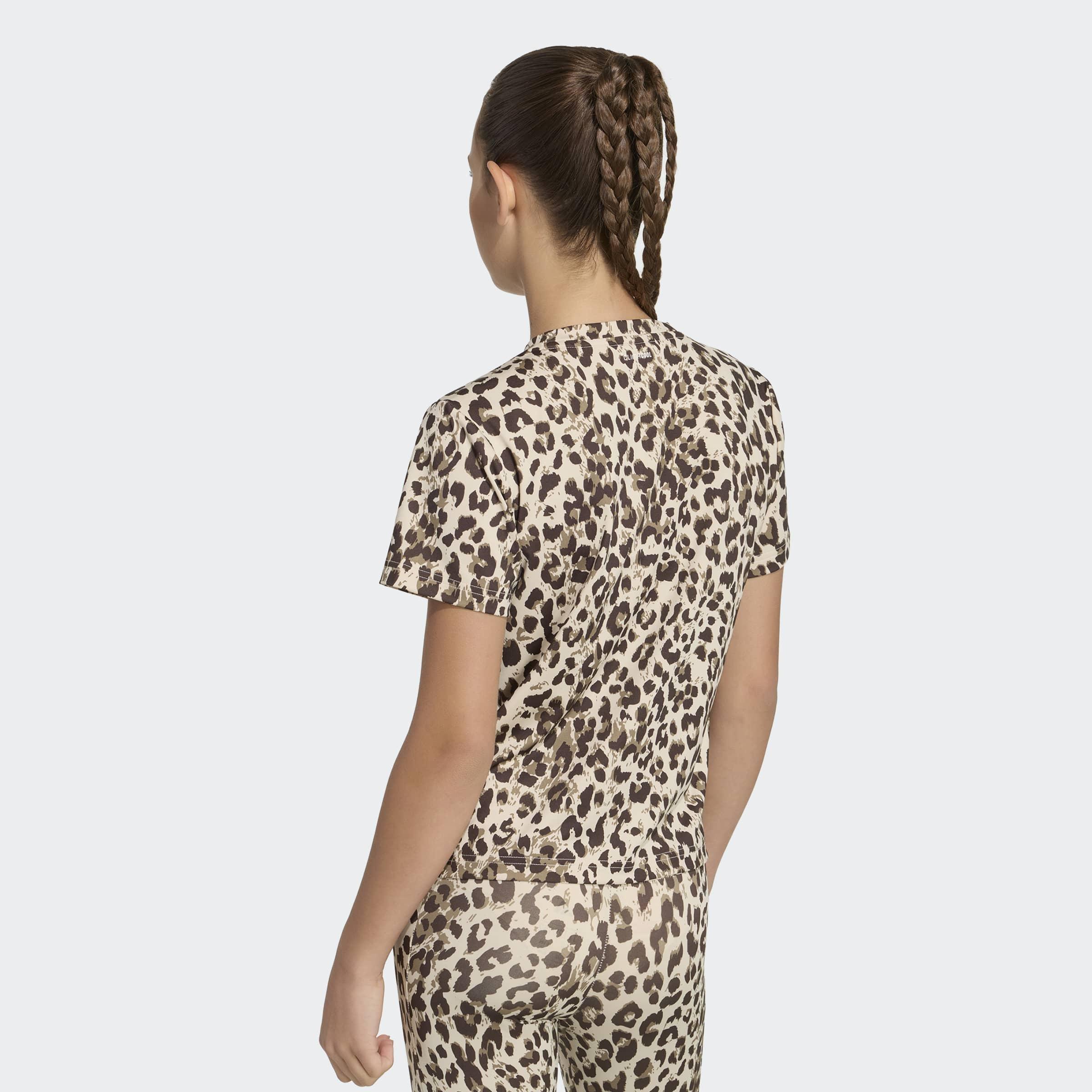 Kids Seasonal Animal Print Sport T-Shirt, Beige