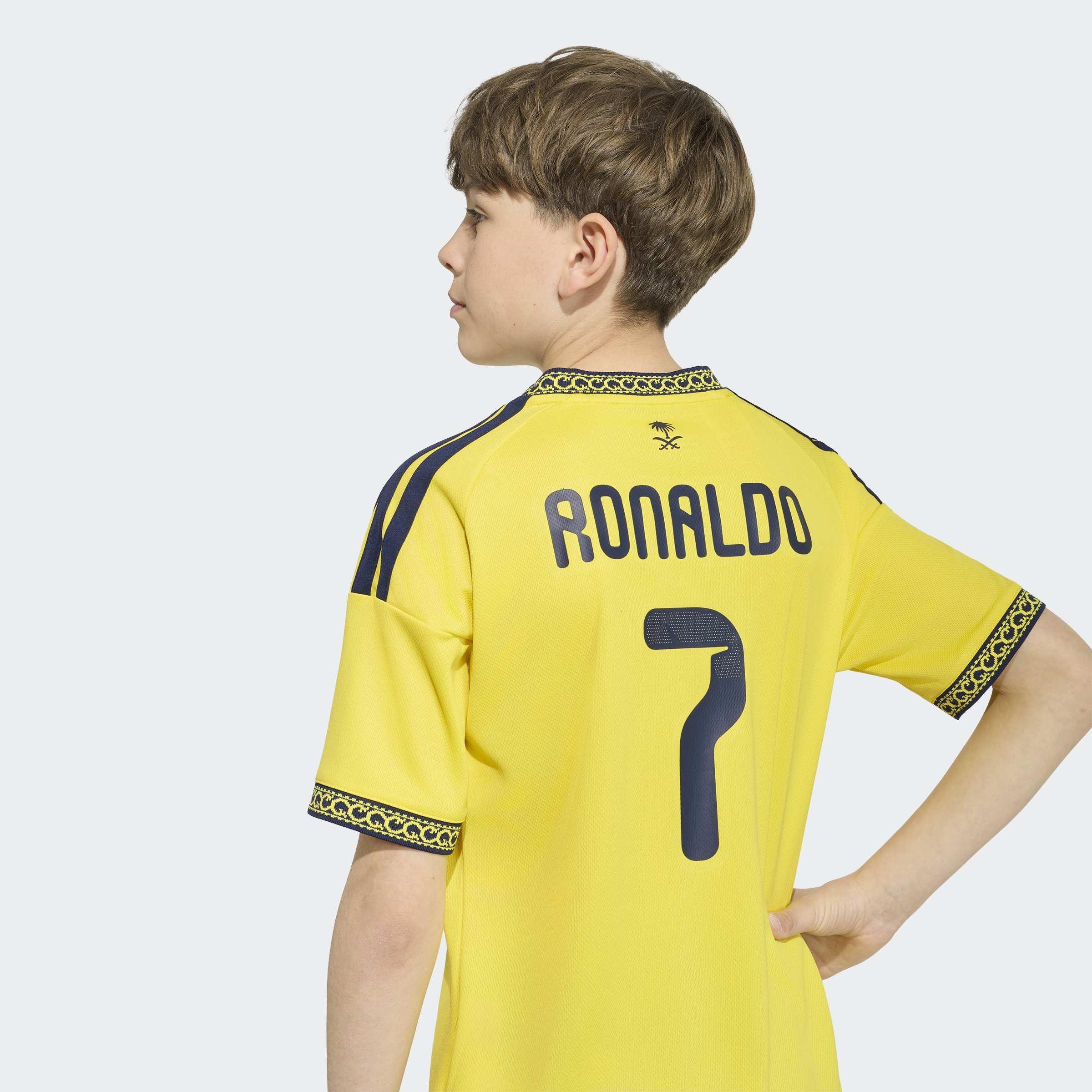 Kids Unisex Al Nassr FC 26/27 Home Jersey N&N, Yellow, A701_ONE, large image number 4