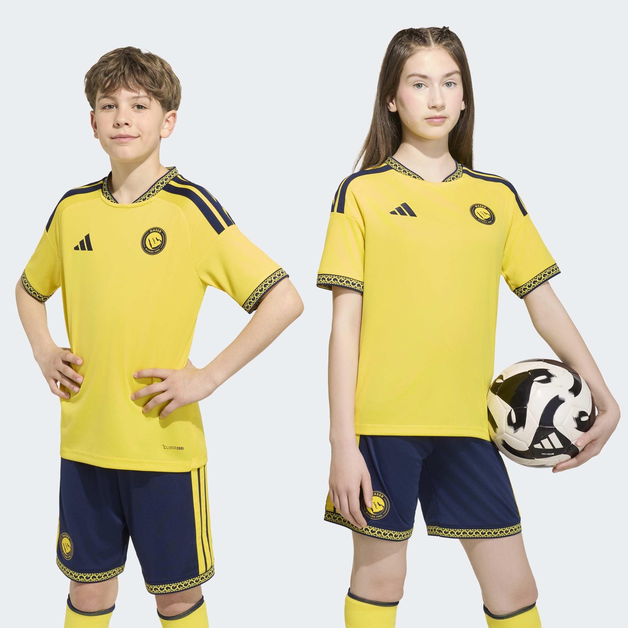 Kids Unisex Al Nassr FC 26/27 Home Jersey N&N, Yellow, A701_ONE, large image number 7