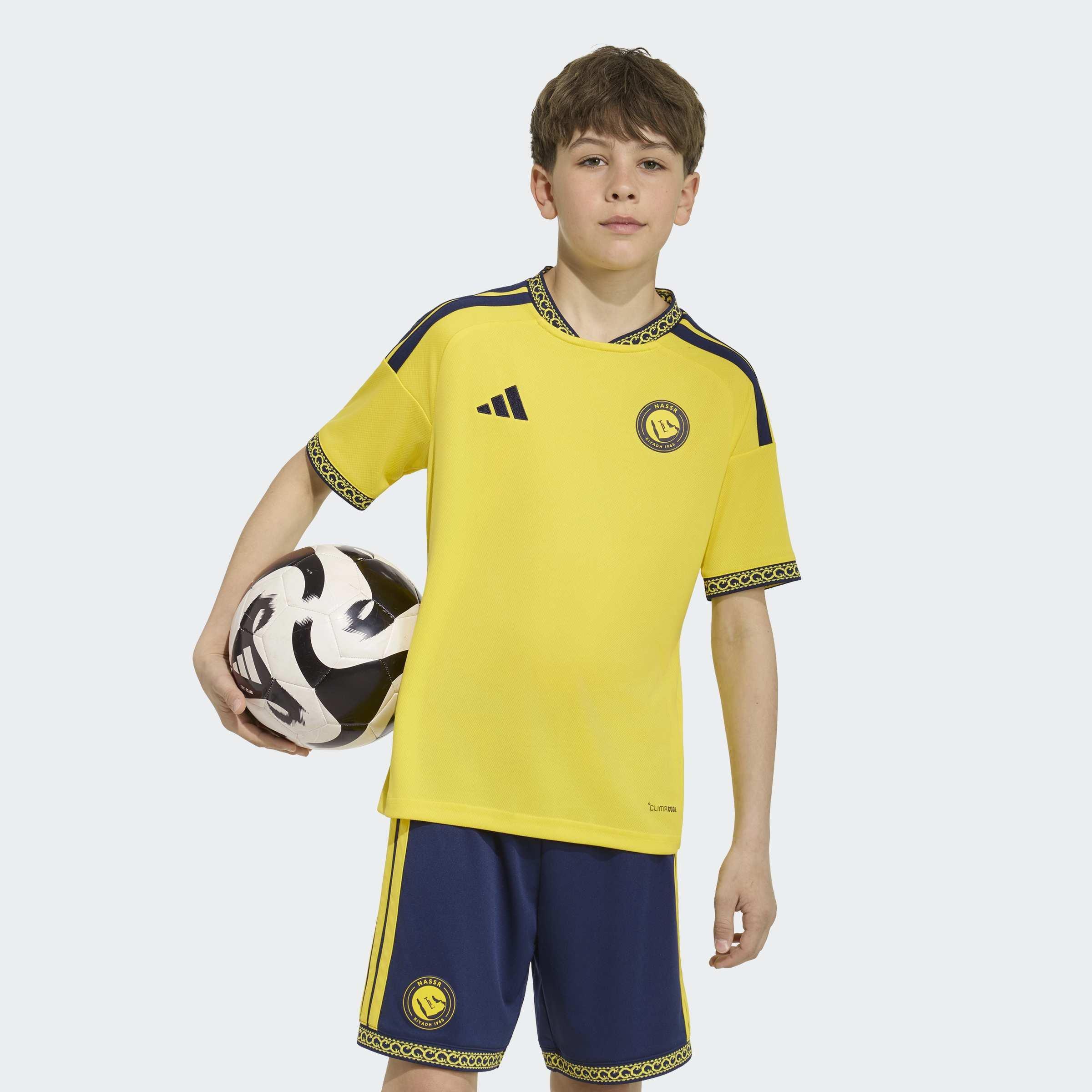 Kids Unisex Al Nassr FC 26/27 Home Jersey N&N, Yellow, A701_ONE, large image number 8