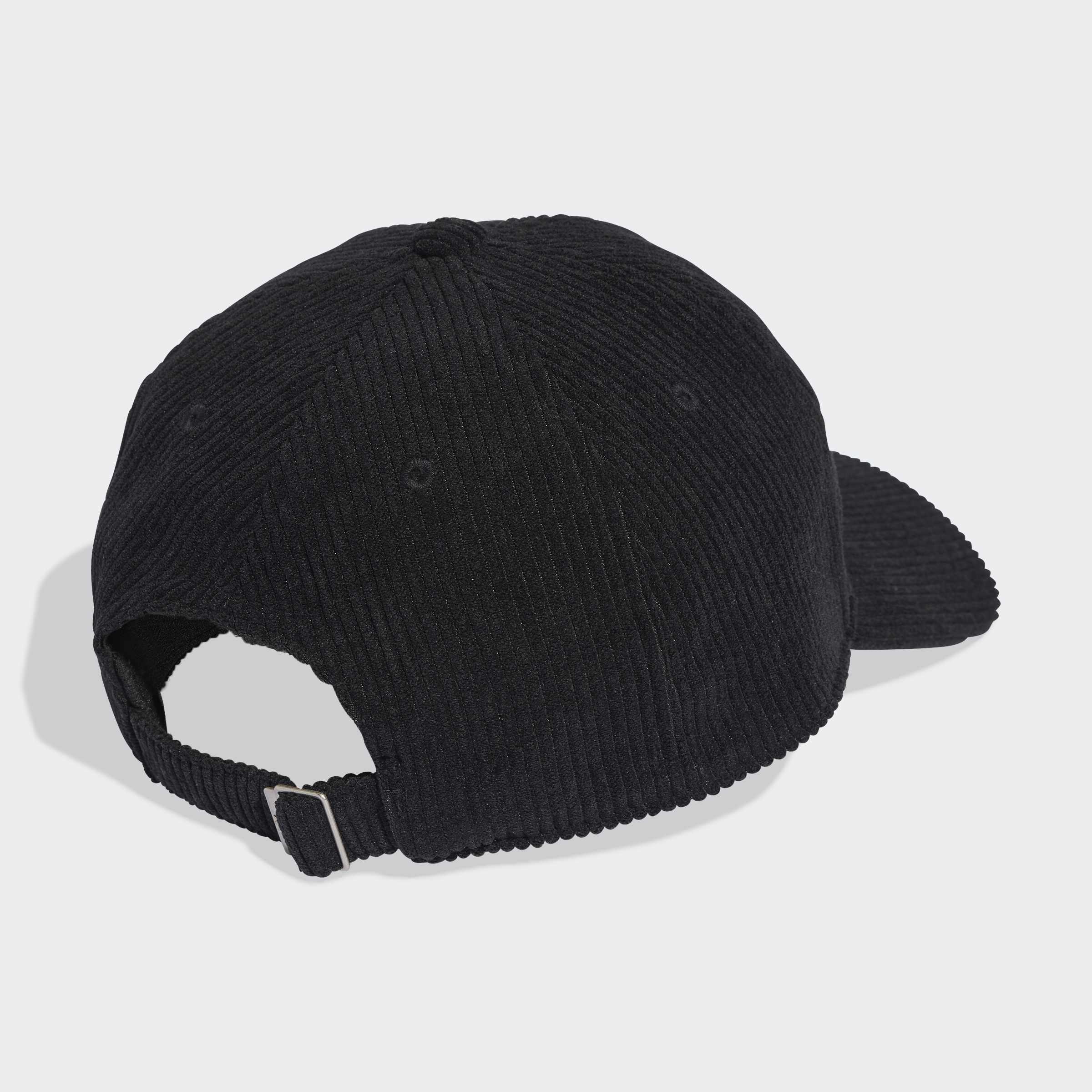 Unisex Corduroy Baseball Cap, Black