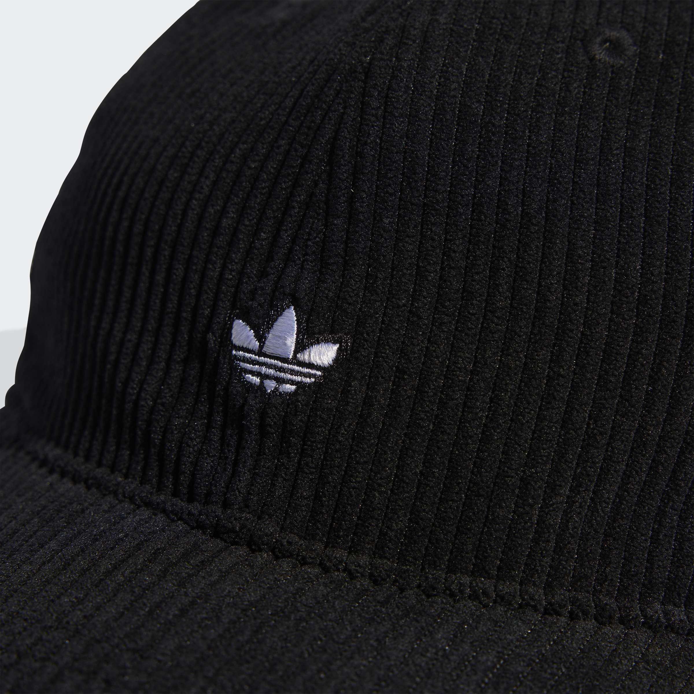 Unisex Corduroy Baseball Cap, Black, A701_ONE, large image number 3
