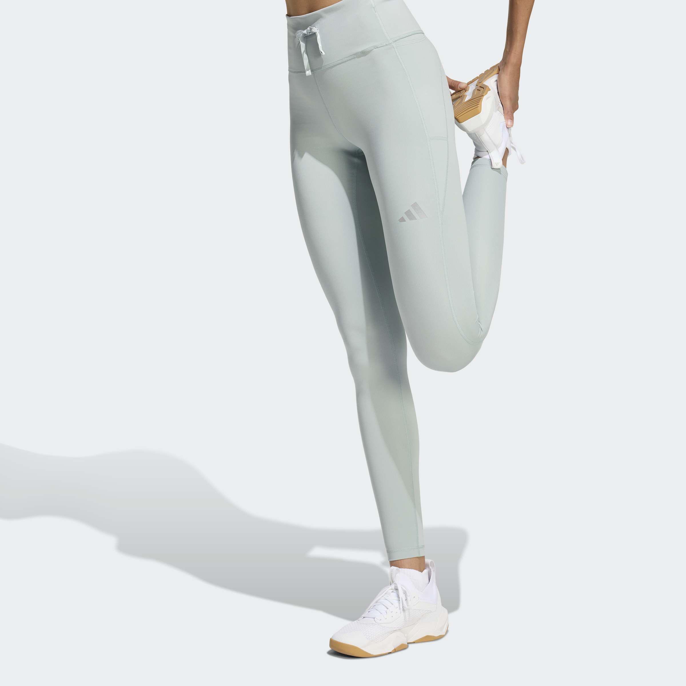 Run Essentials Full Length Leggings, Green, A701_ONE, large image number 5