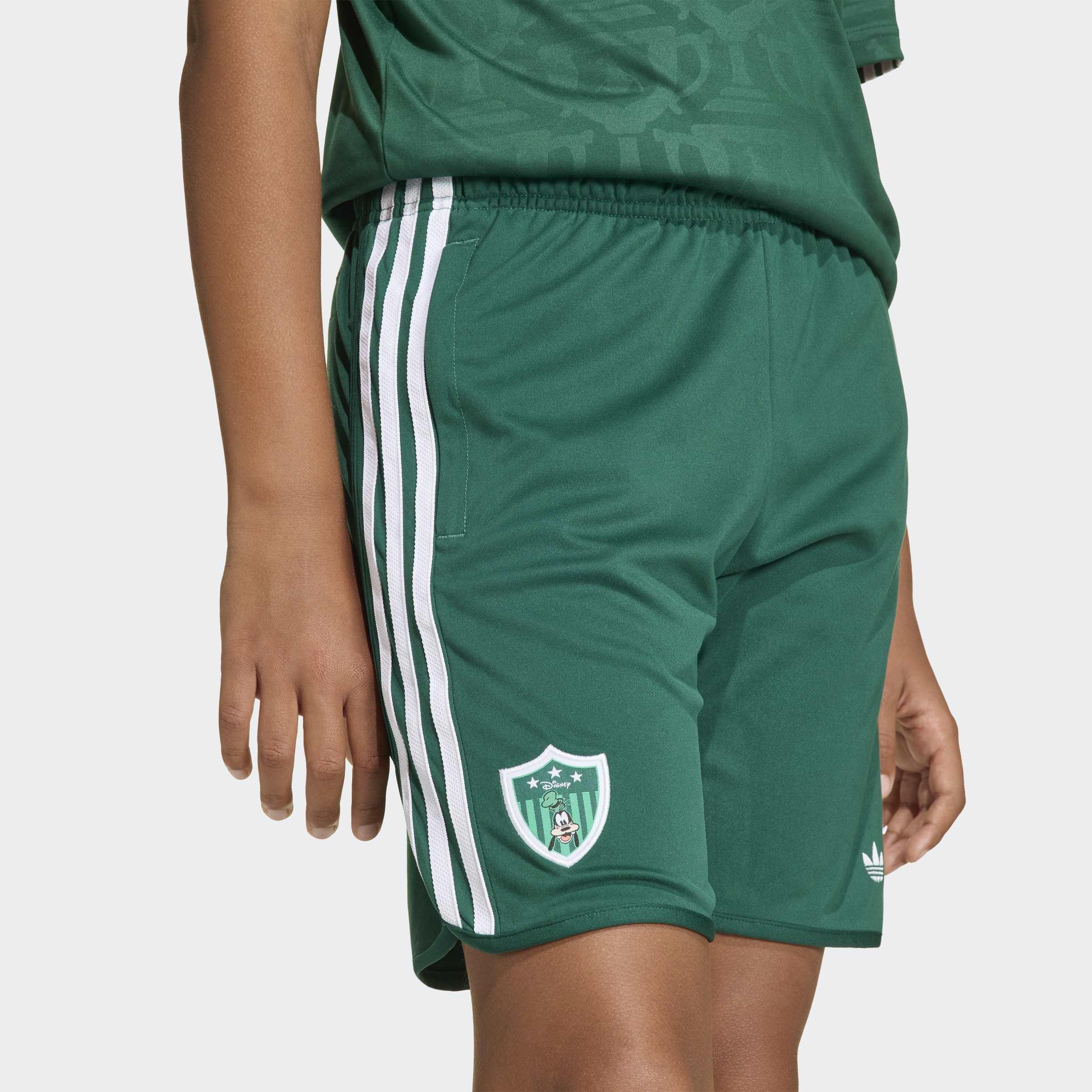 Kids Unisex adidas Disney Shorts, Green, A701_ONE, large image number 3