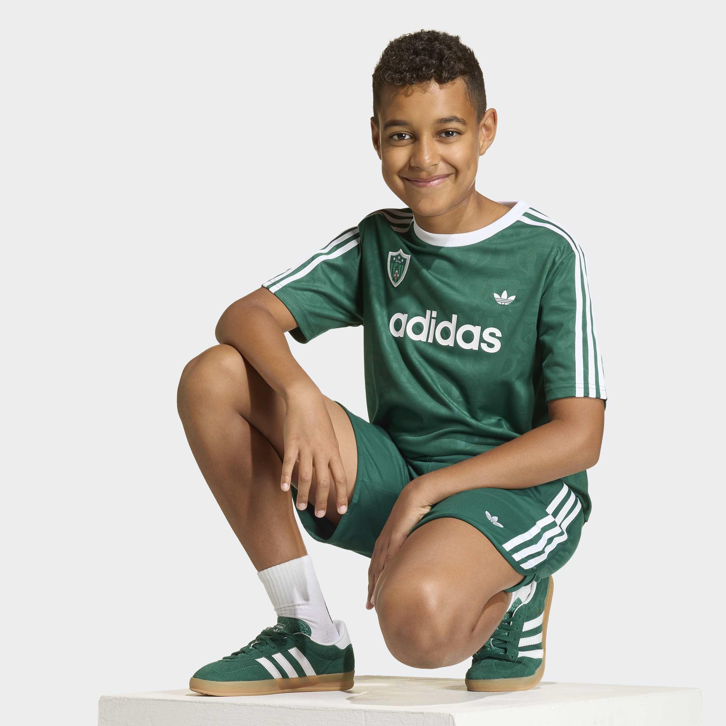 Kids Unisex adidas Disney Shorts, Green, A701_ONE, large image number 6