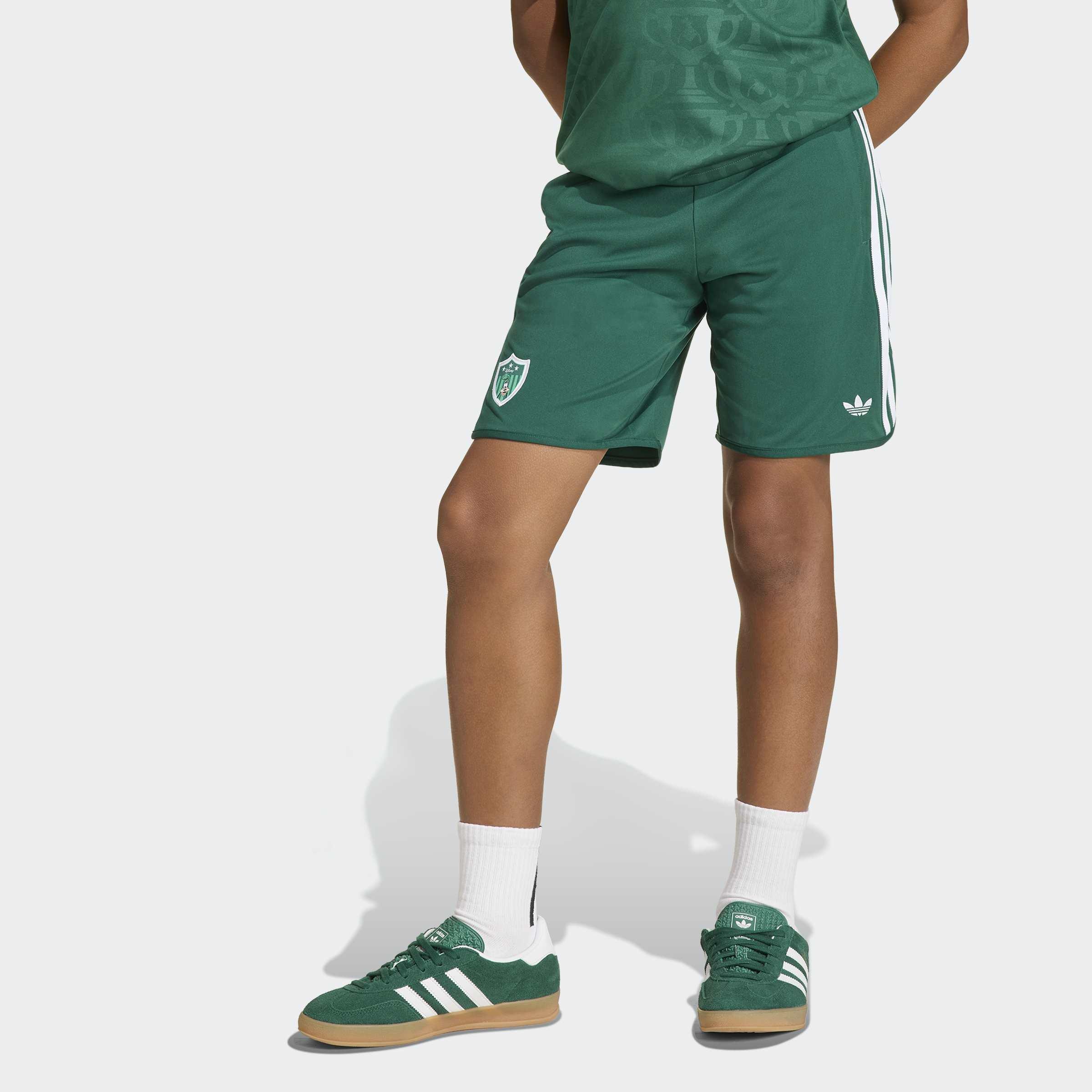 Kids Unisex adidas Disney Shorts, Green, A701_ONE, large image number 7