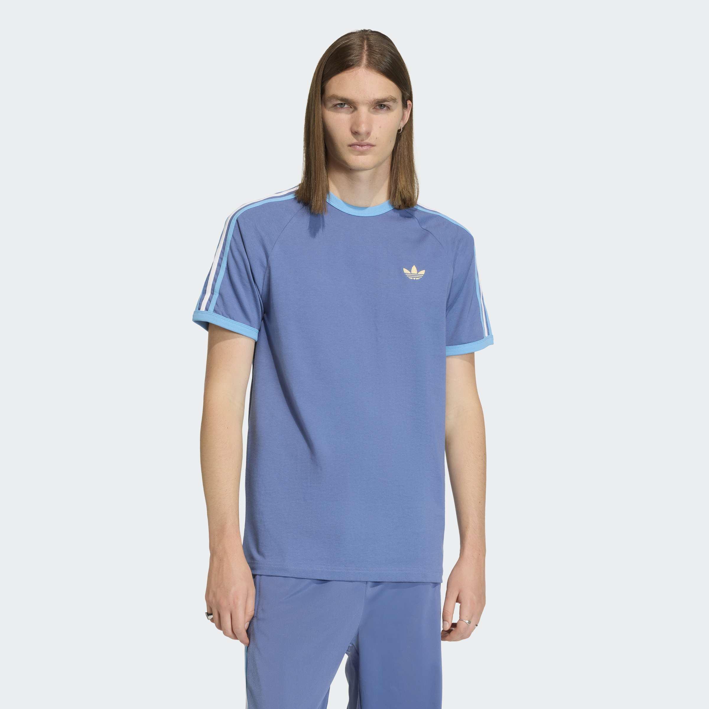 3-Stripes T-Shirt, Blue, A701_ONE, large image number 4