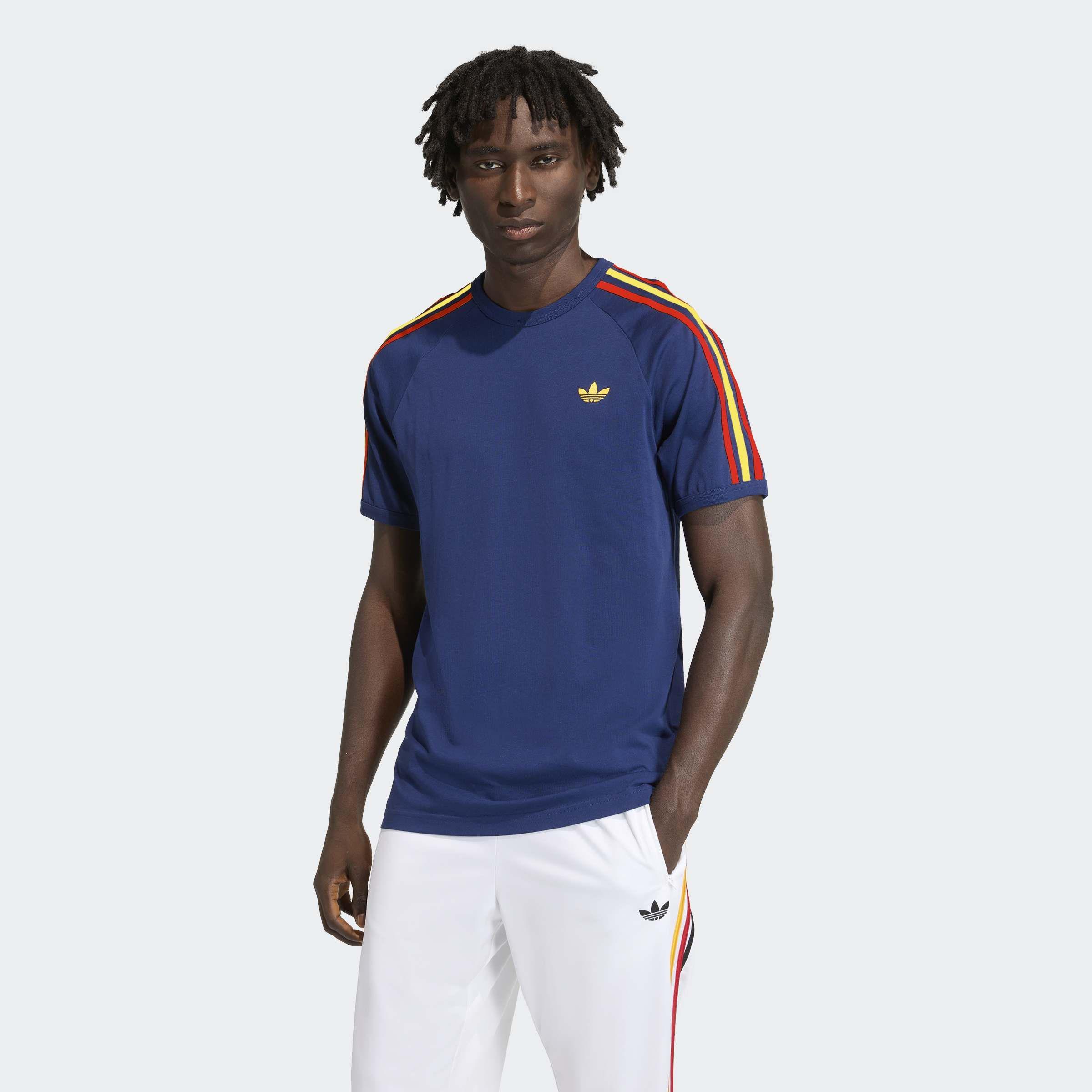 3-Stripes T-Shirt, Blue, A701_ONE, large image number 4