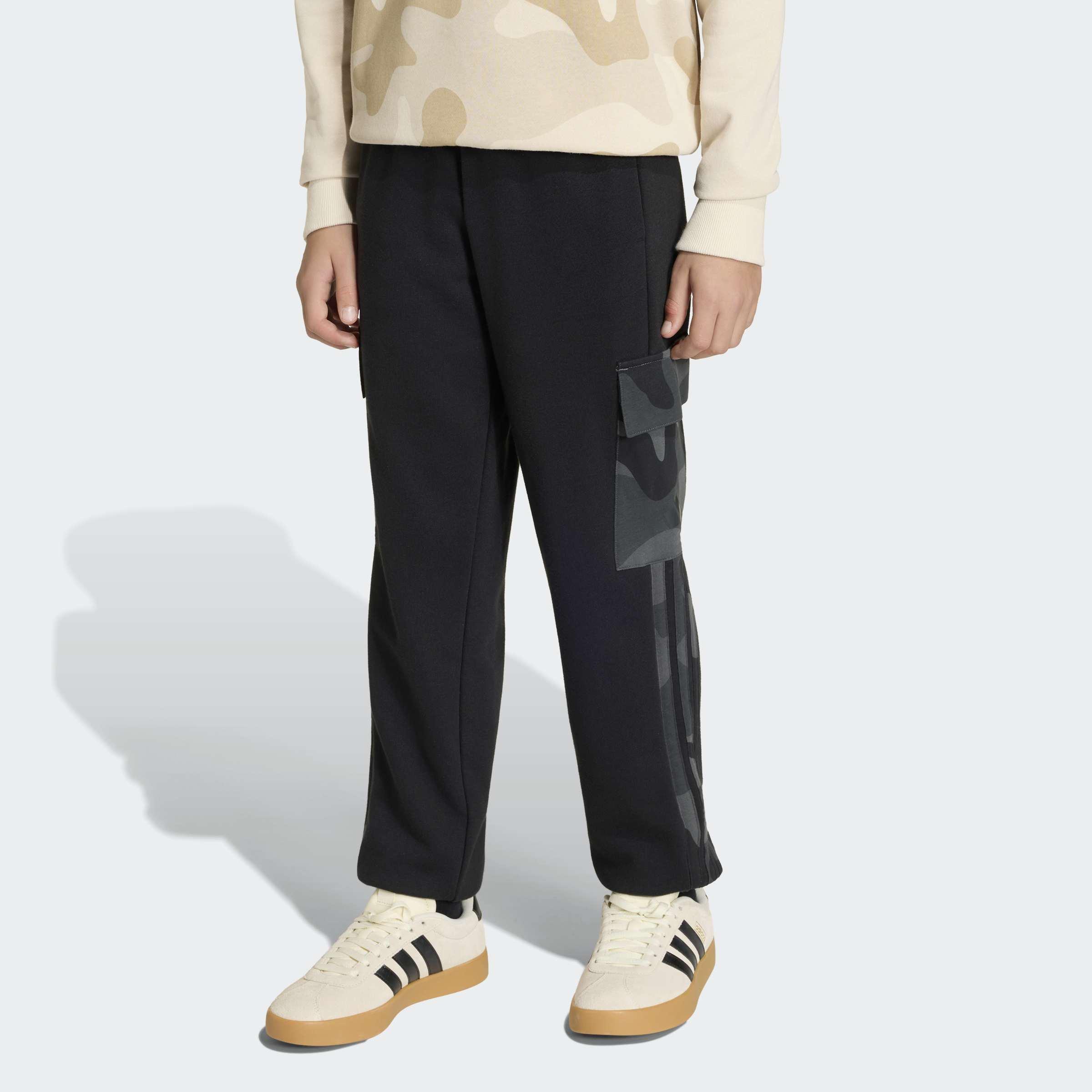 Kids Unisex Seasonals Camo Joggers, Black, A701_ONE, large image number 6