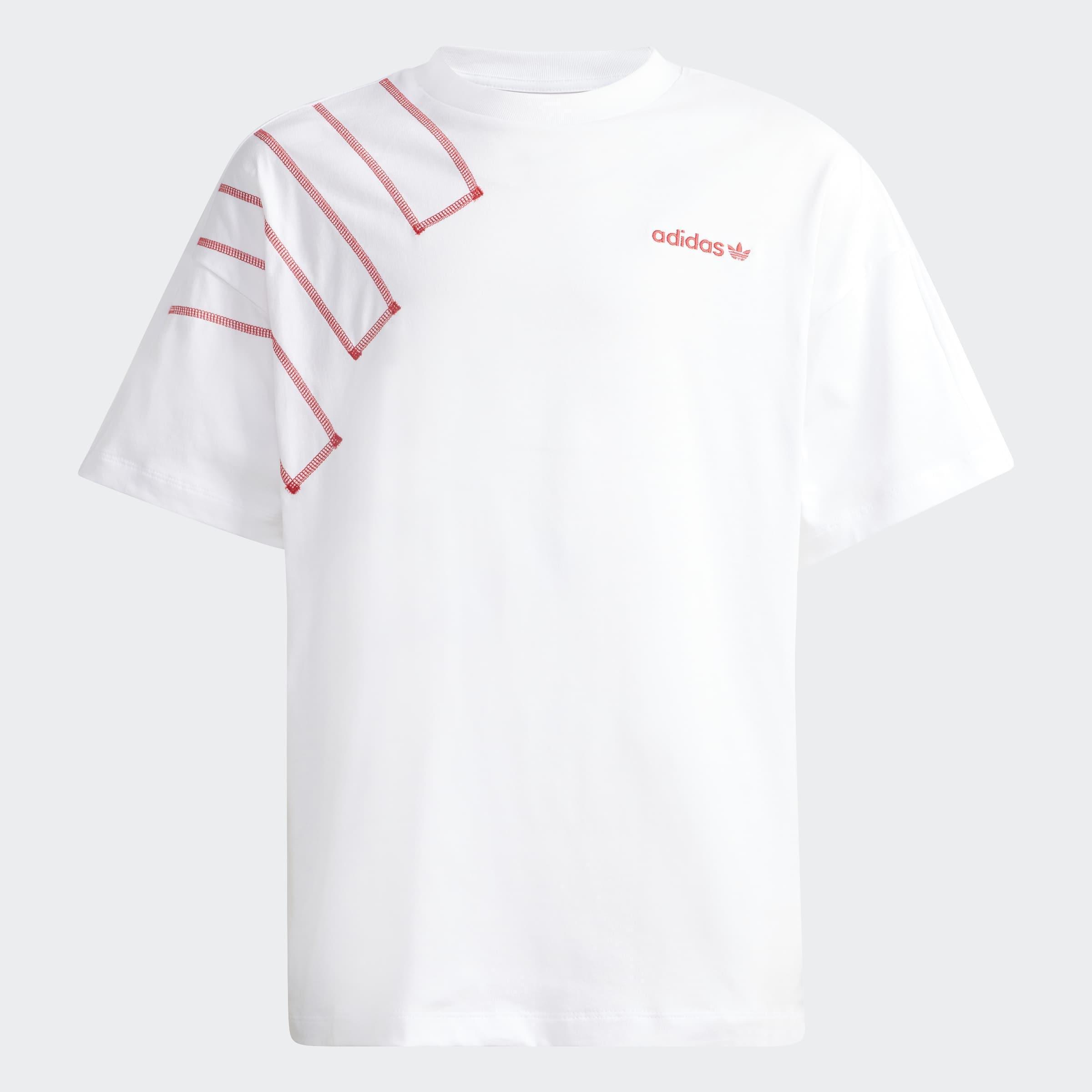 Kids Unisex Loose Blocked T-Shirt, White