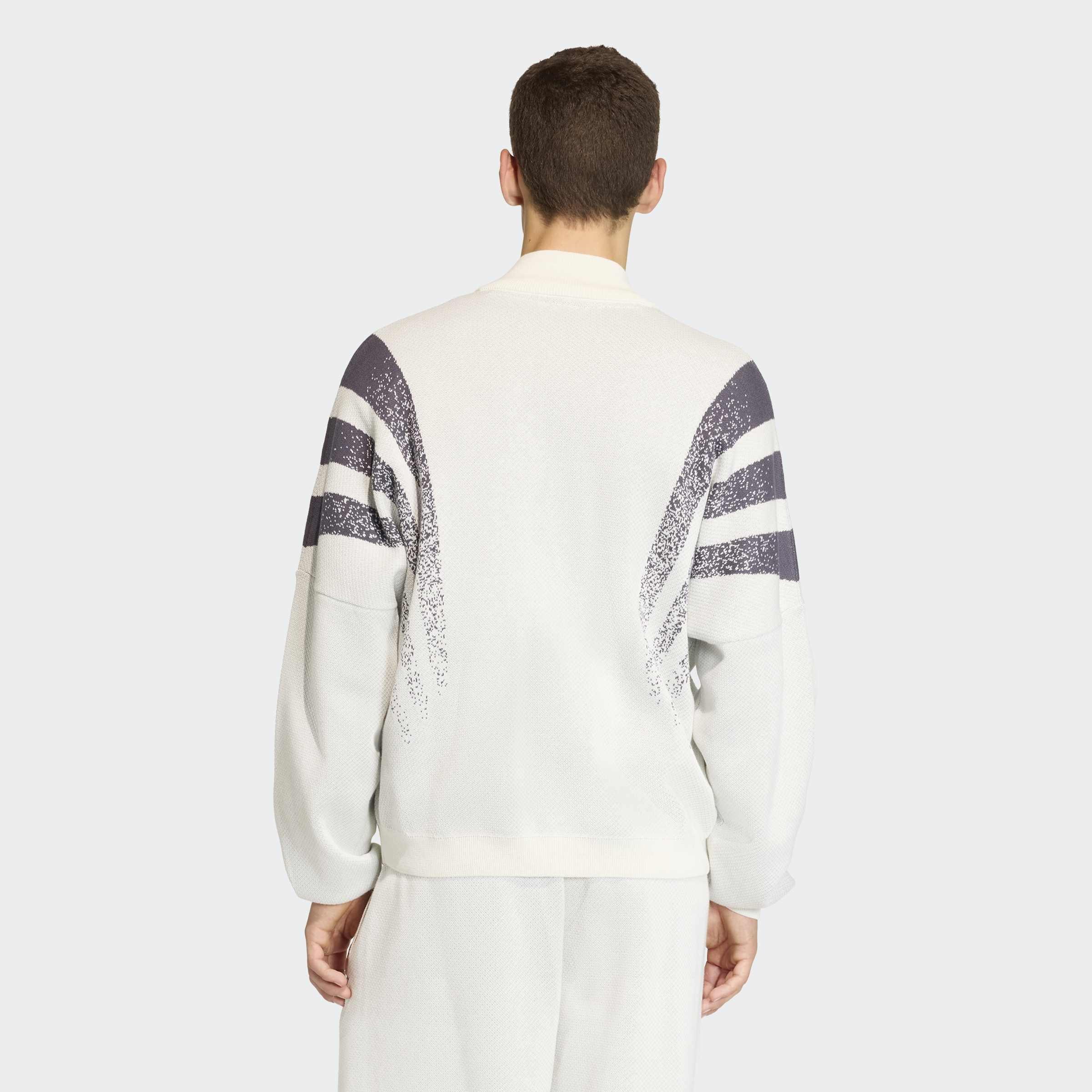 Santiago Loose Fully Fashion Knit Jacket, White, A701_ONE, large image number 1