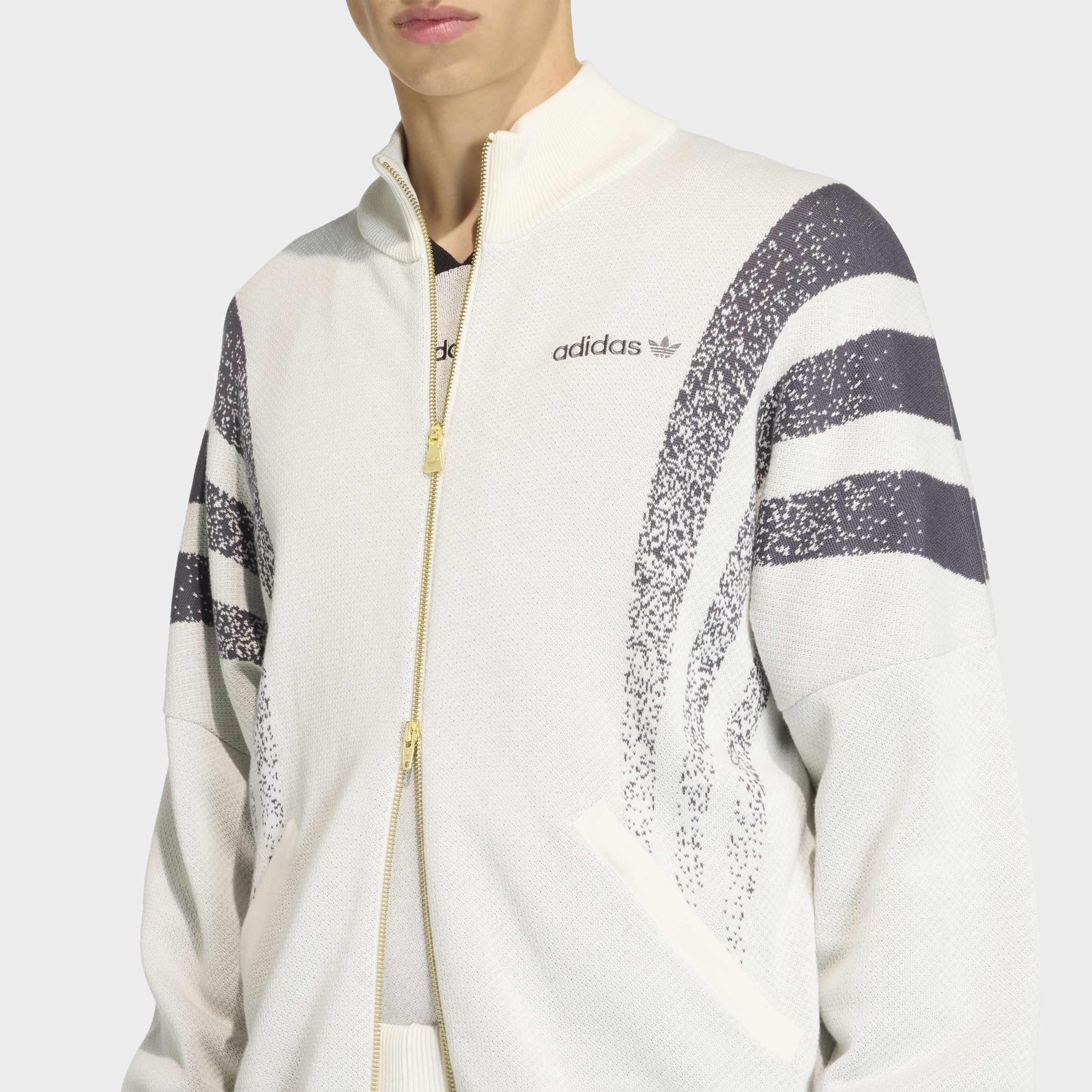 Santiago Loose Fully Fashion Knit Jacket, White, A701_ONE, medium