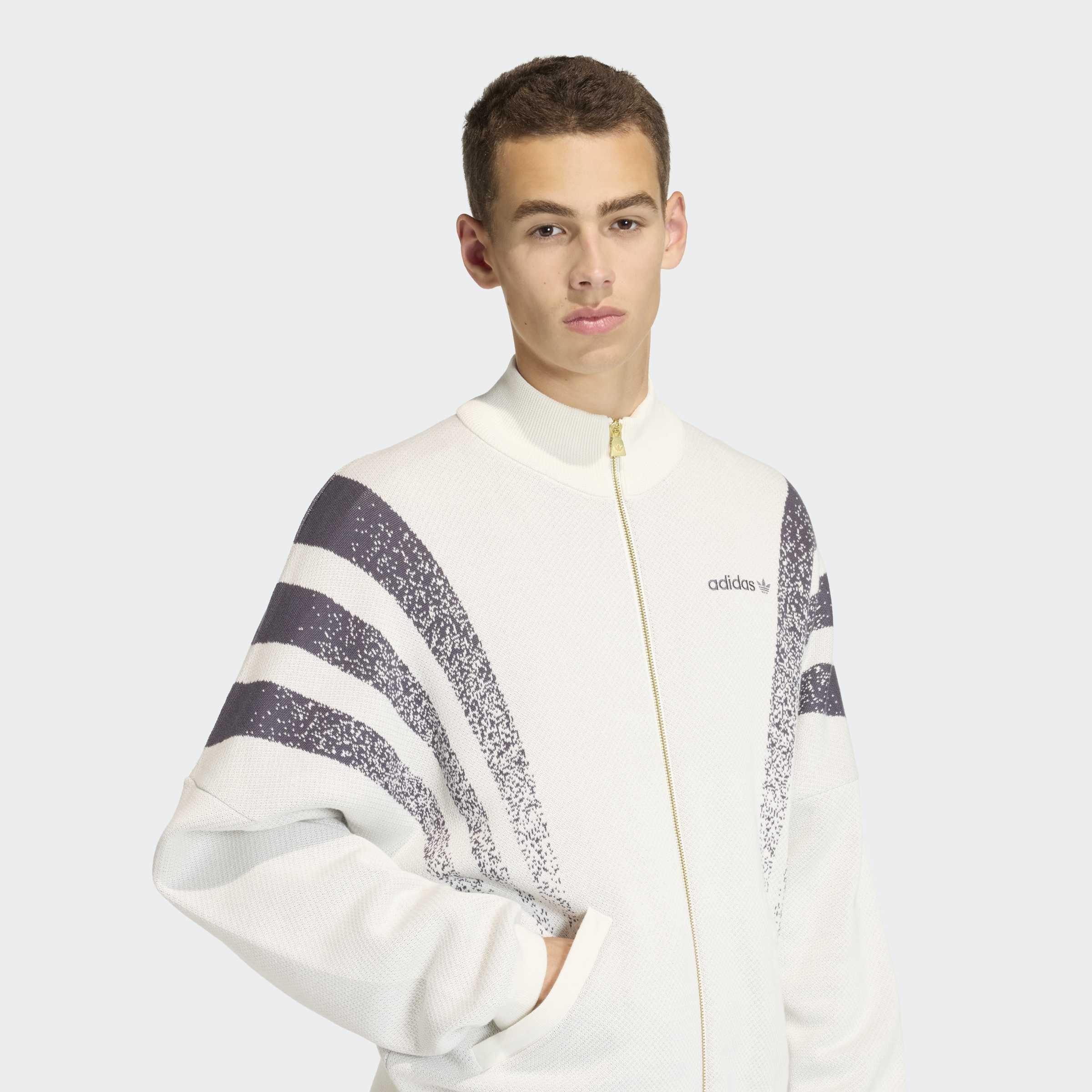 Santiago Loose Fully Fashion Knit Jacket, White, A701_ONE, large image number 3