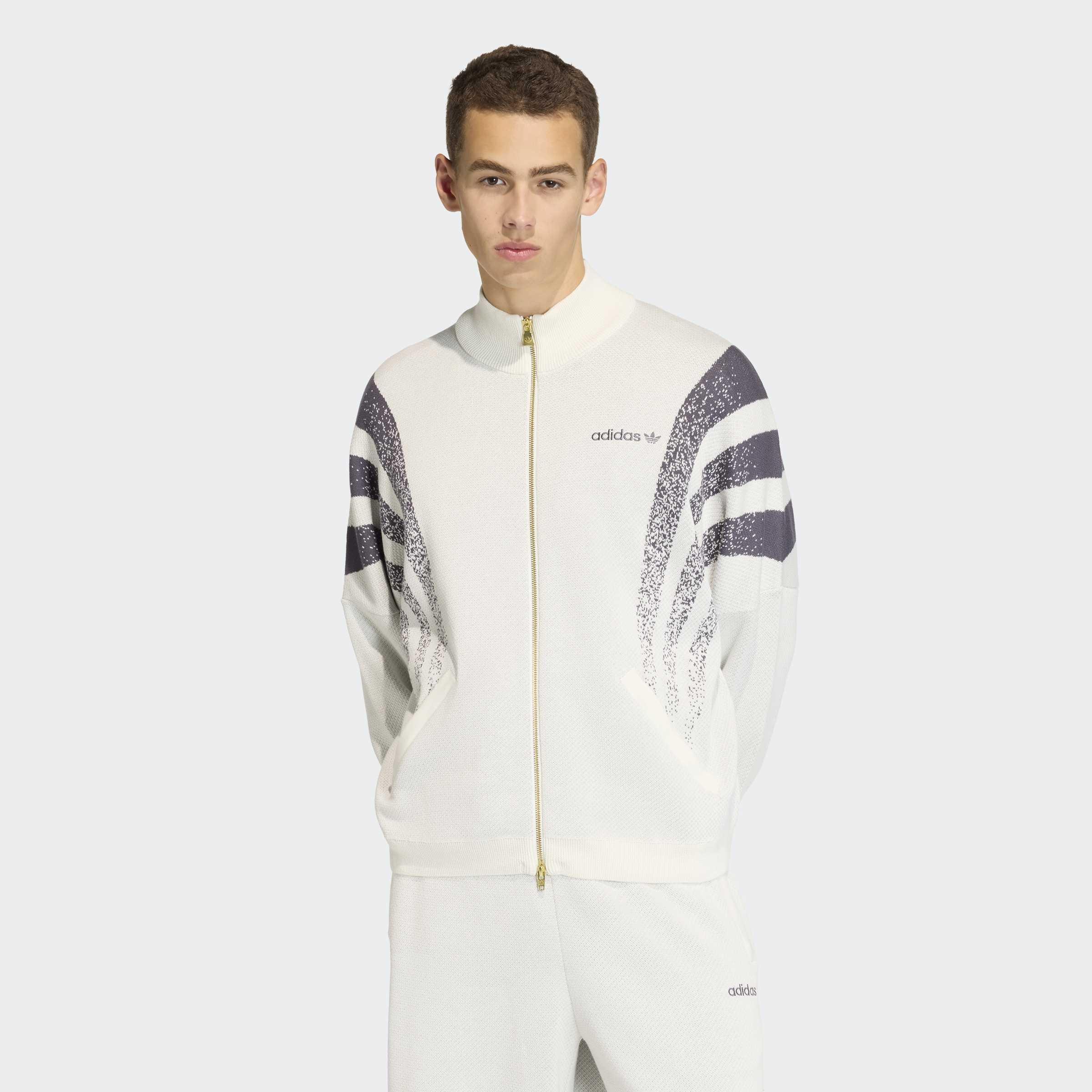 Santiago Loose Fully Fashion Knit Jacket, White, A701_ONE, large image number 4