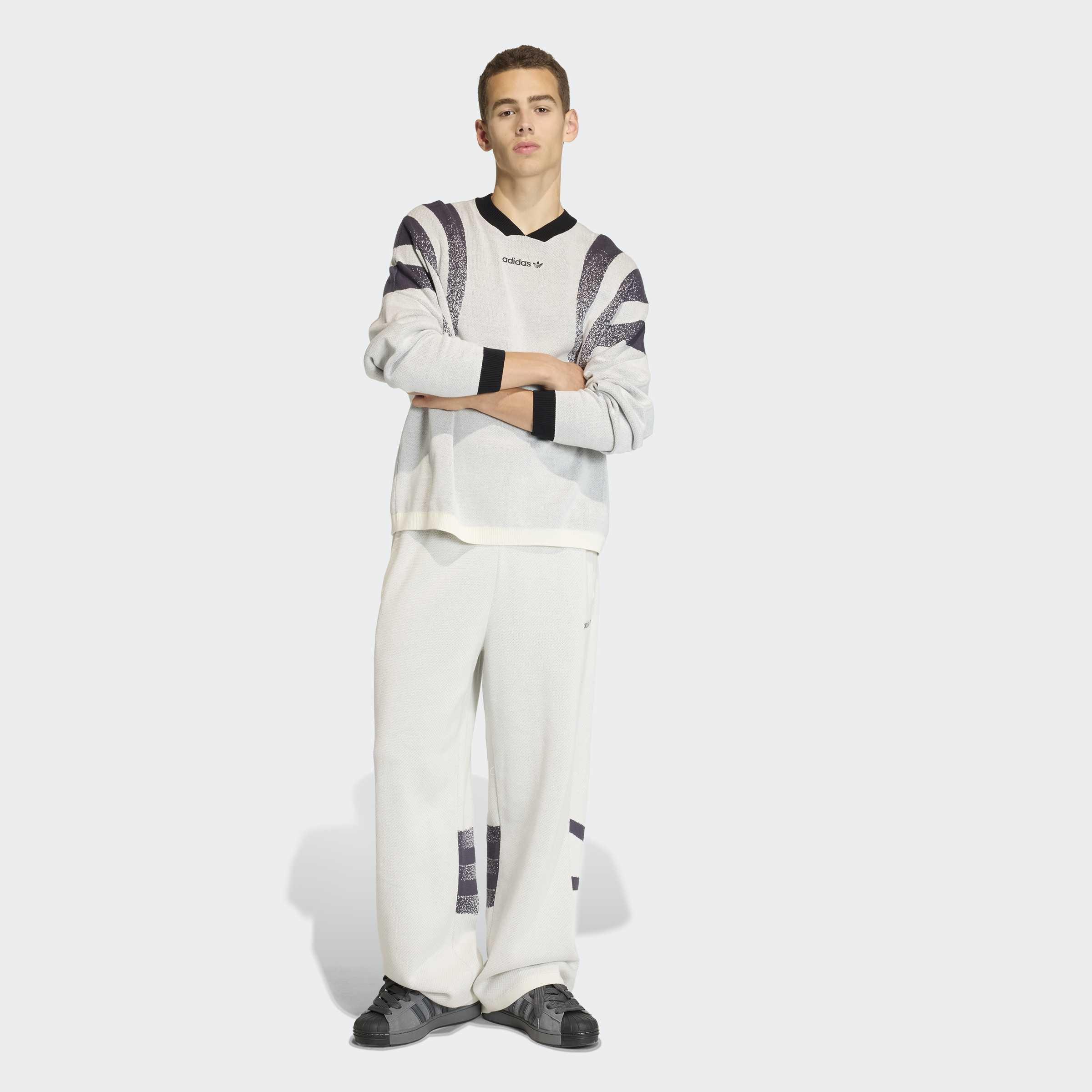 Santiago Fully Fashion Knit Joggers, White, A701_ONE, large image number 5