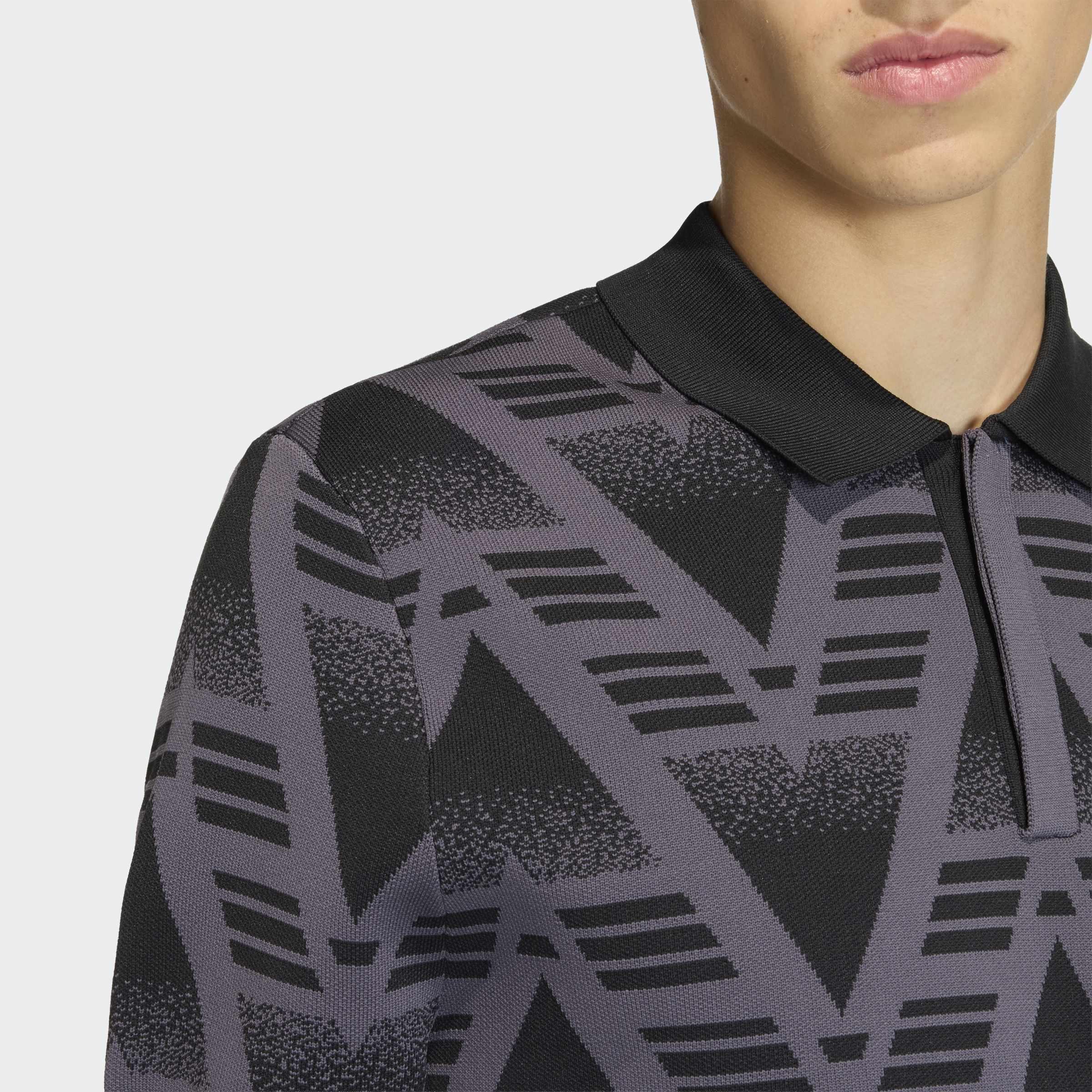 Fully Fashion Knit Polo, Black, A701_ONE, large image number 2