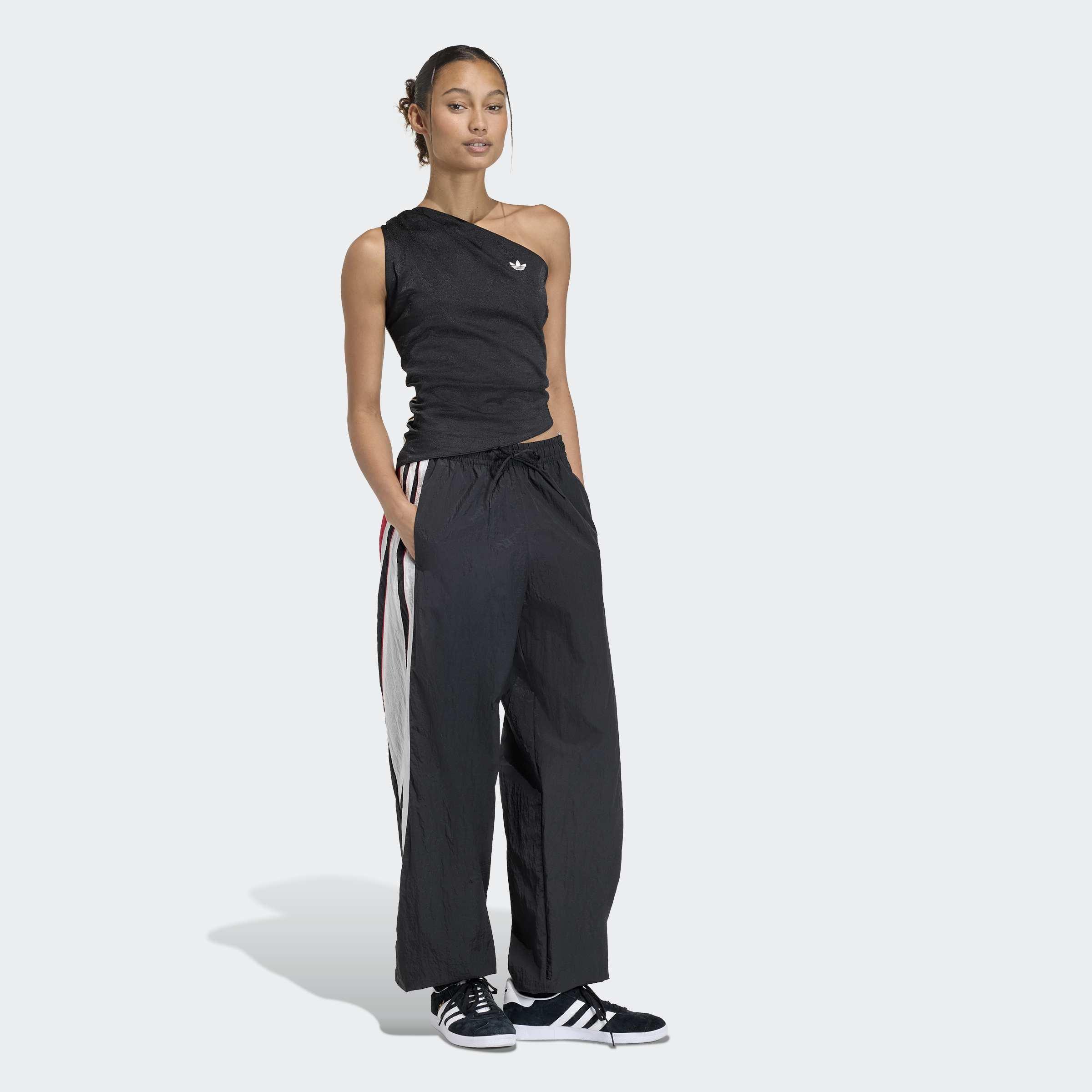 Rouched One Shoulder Top, Black, A701_ONE, large image number 4