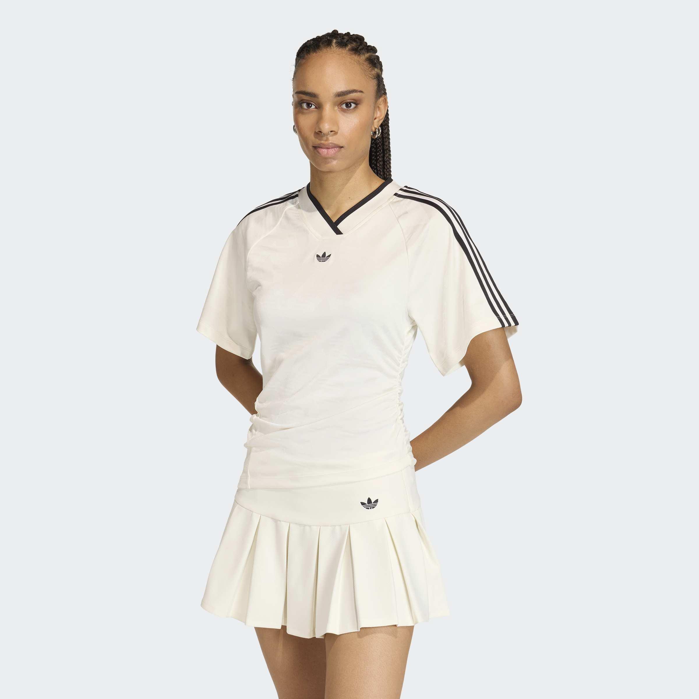 Rouched Football Jersey, White, A701_ONE, large image number 5