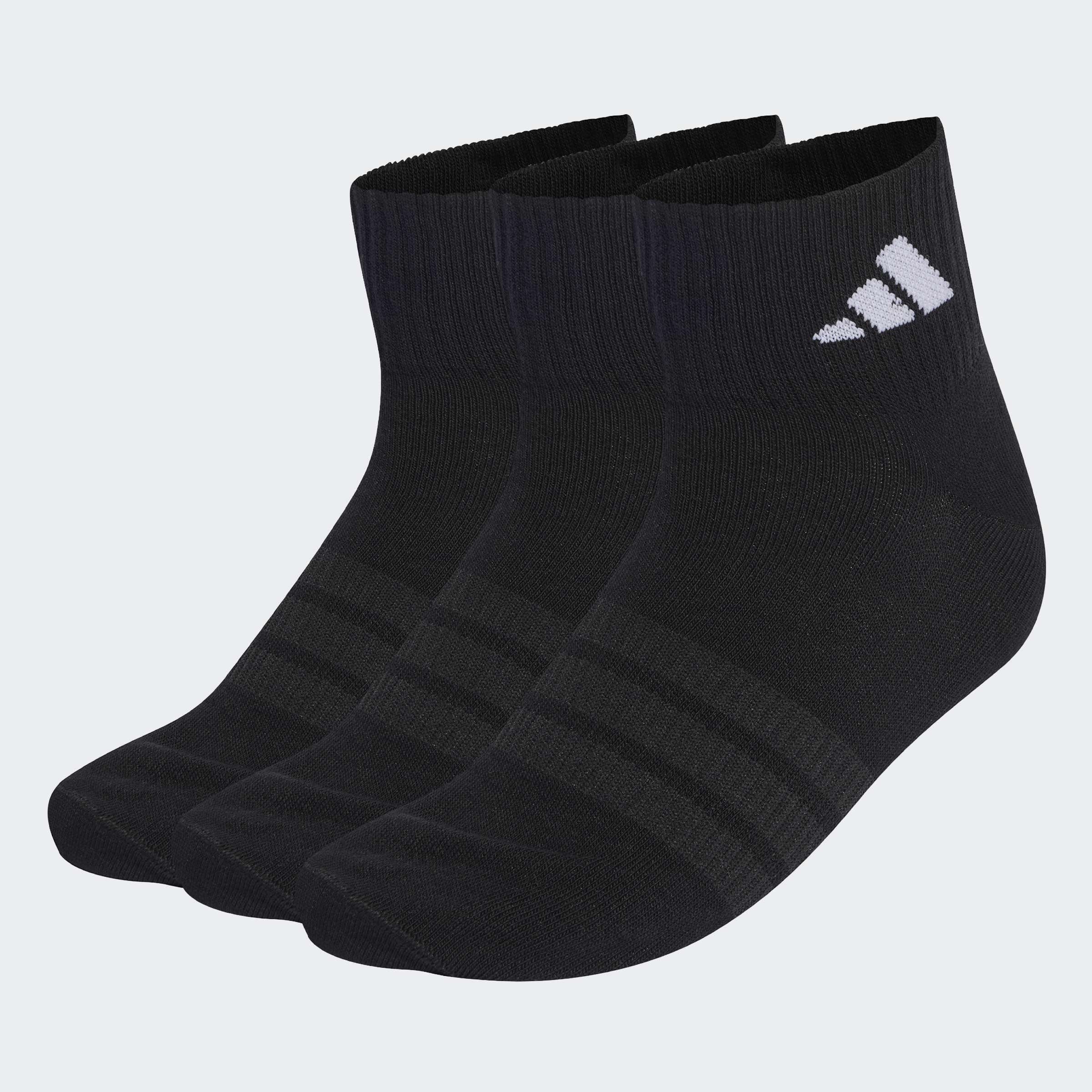 Unisex Thin&Light Sportswear Ankle Socks - 3 Pair Pack, Black, A701_ONE, large image number 4
