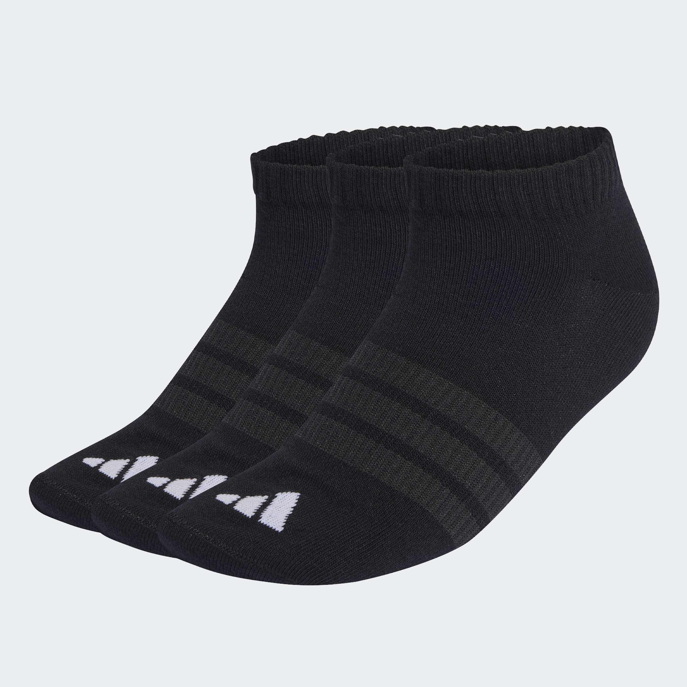 Unisex Thin&Light Essentials Low Cut Socks - 3 Pair Pack, Black, A701_ONE, large image number 0