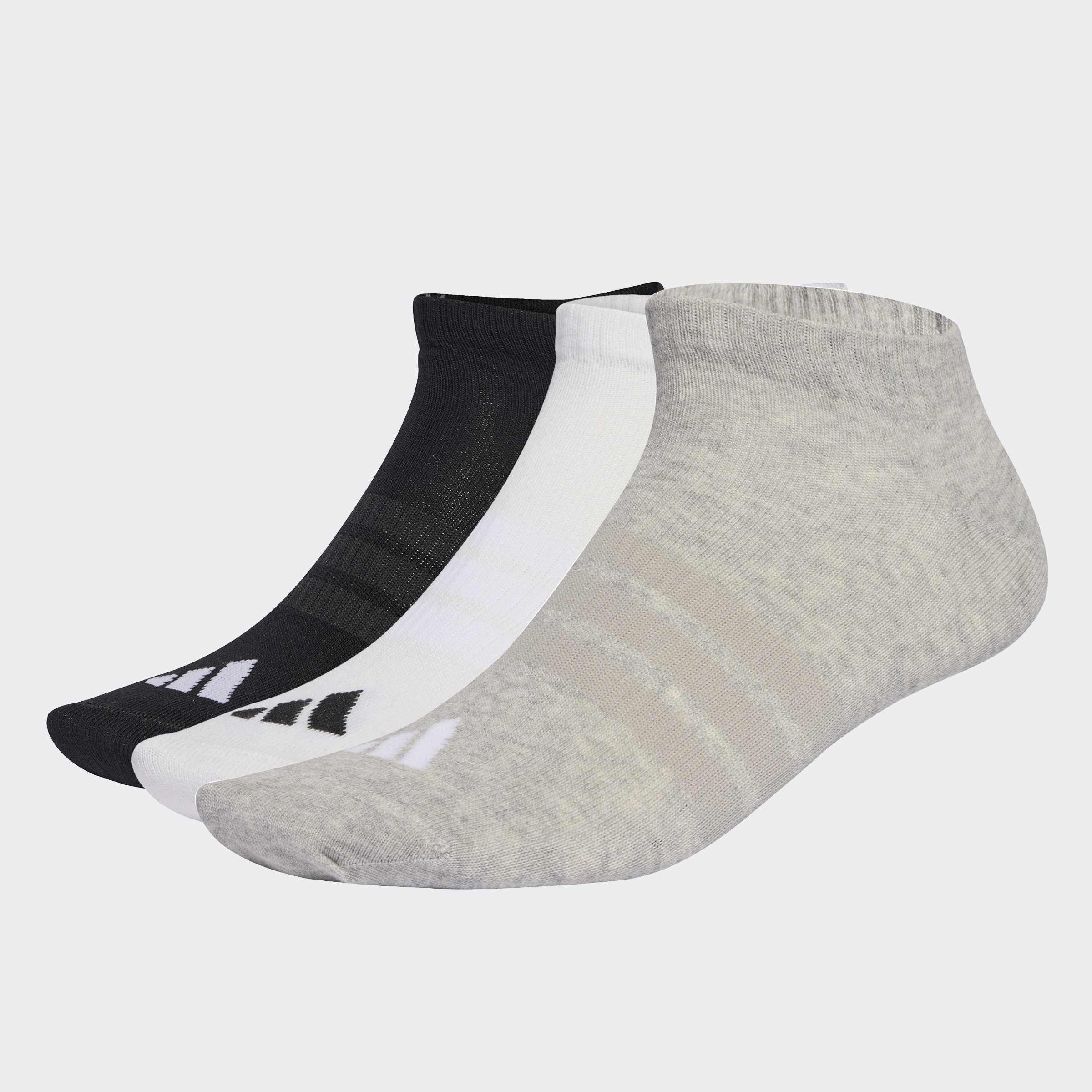 Unisex Thin&Light Essentials Low Cut Socks - 3 Pair Pack, Multicolour