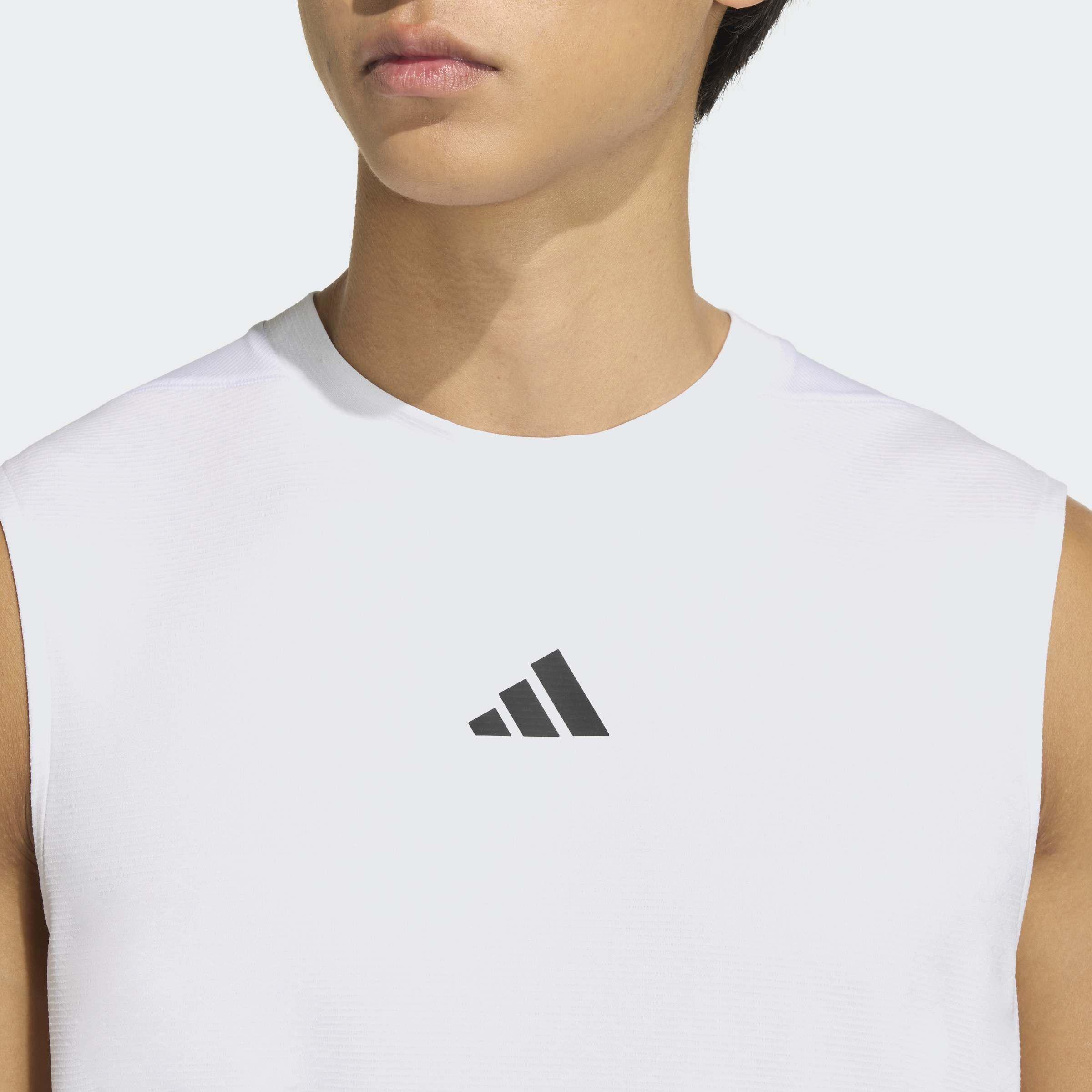 D4T Primelift 3 Stripes Tank Top, White, A701_ONE, large image number 2